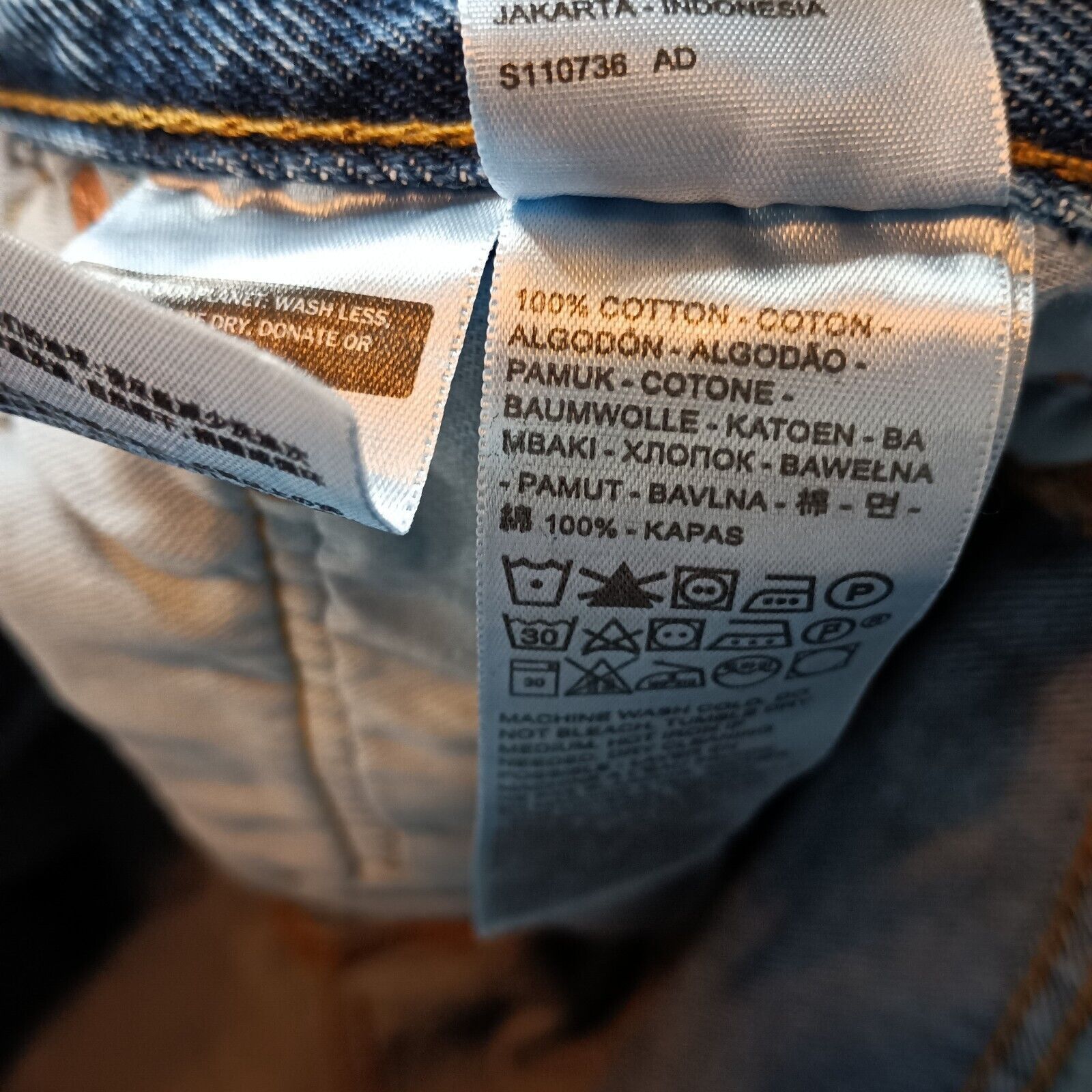 Levi's Levi's 501 Original Jeans Men's 31x36 Blue Button Fly Size US 31 - 6 Thumbnail