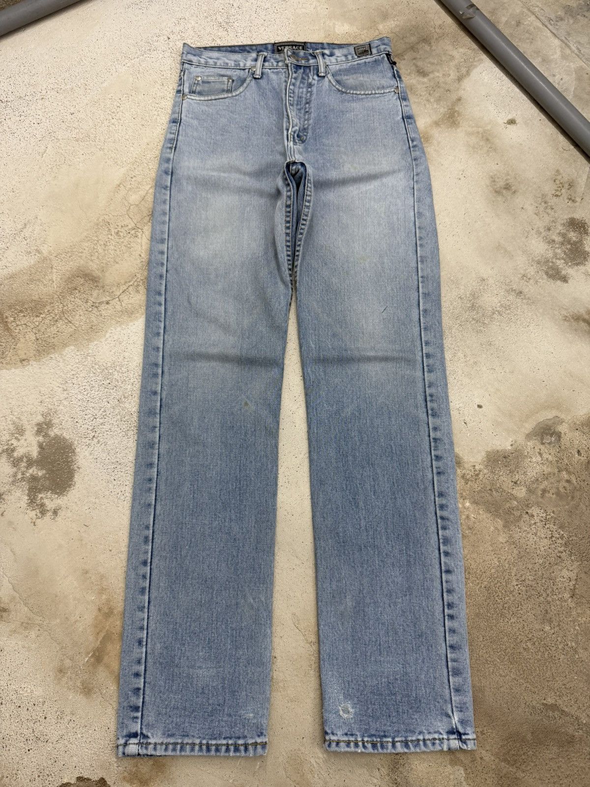 Versace Jeans Couture Vintage Versace Jeans Couture Defect Medium Wash Denim Pants Size US 29 - 1 Thumbnail