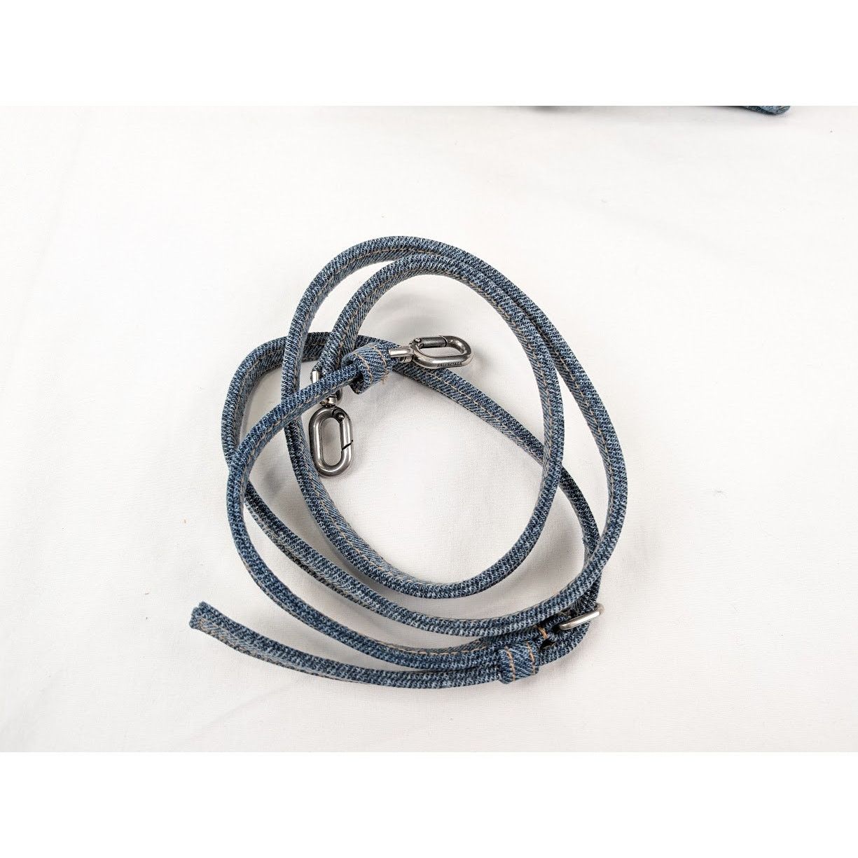 Balenciaga o1rshd1 Size:OS / All Over Denim Hourglass Top Hand Bag Blue Size ONE SIZE - 15 Thumbnail