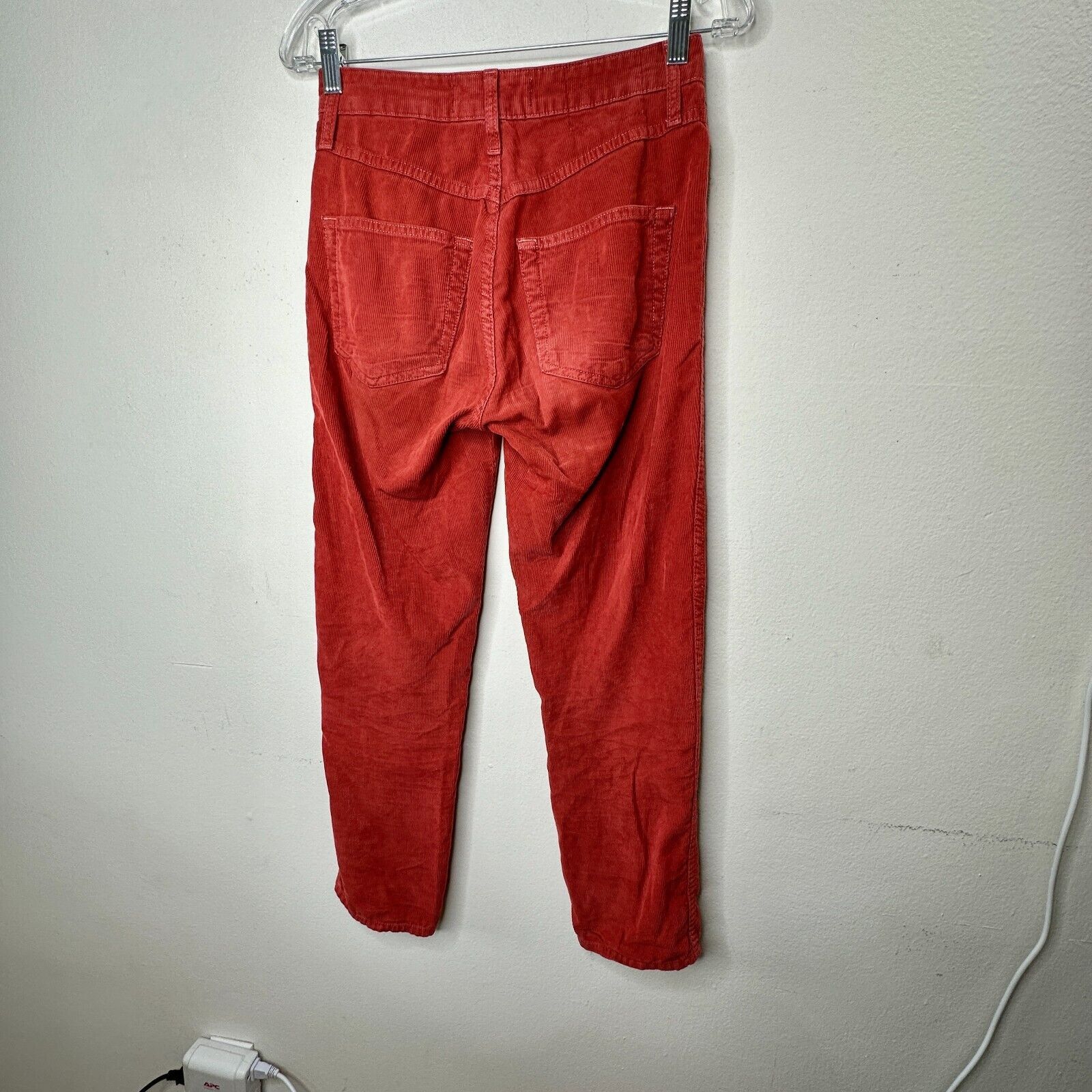 Other AMO The Chloe Rust Corduroy Straight Leg Crop Pant 26 Size 26" / US 2 / IT 38 - 5 Thumbnail