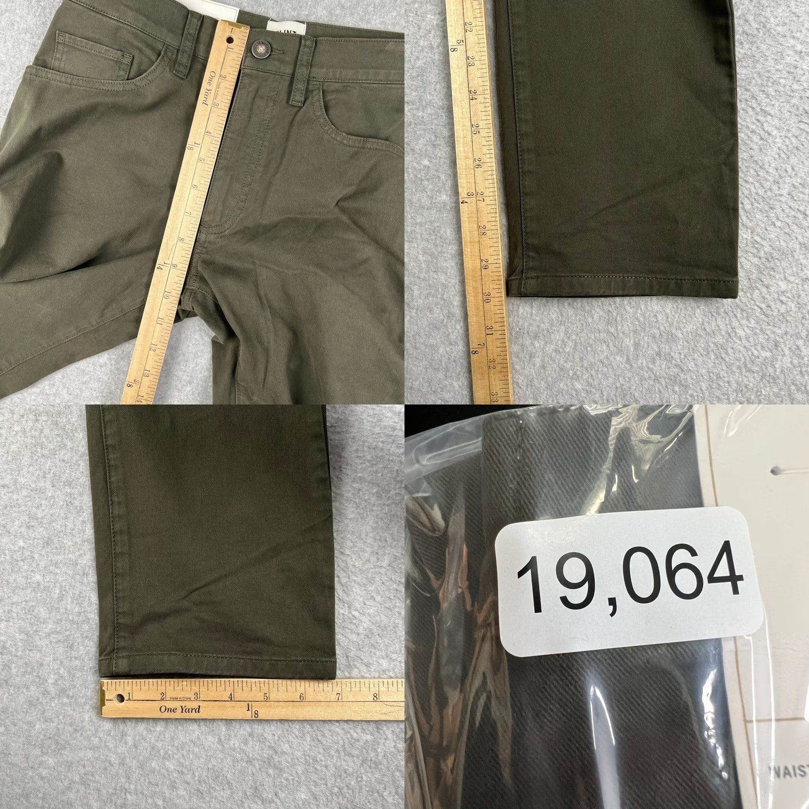 Flint And Tinder VINTAGE? No — Flint And Tinder Chino Pants 28x30 Green Straight Fit Stretch Casual Mens 5-Pocket Size US 28 / EU 44 - 8 Thumbnail