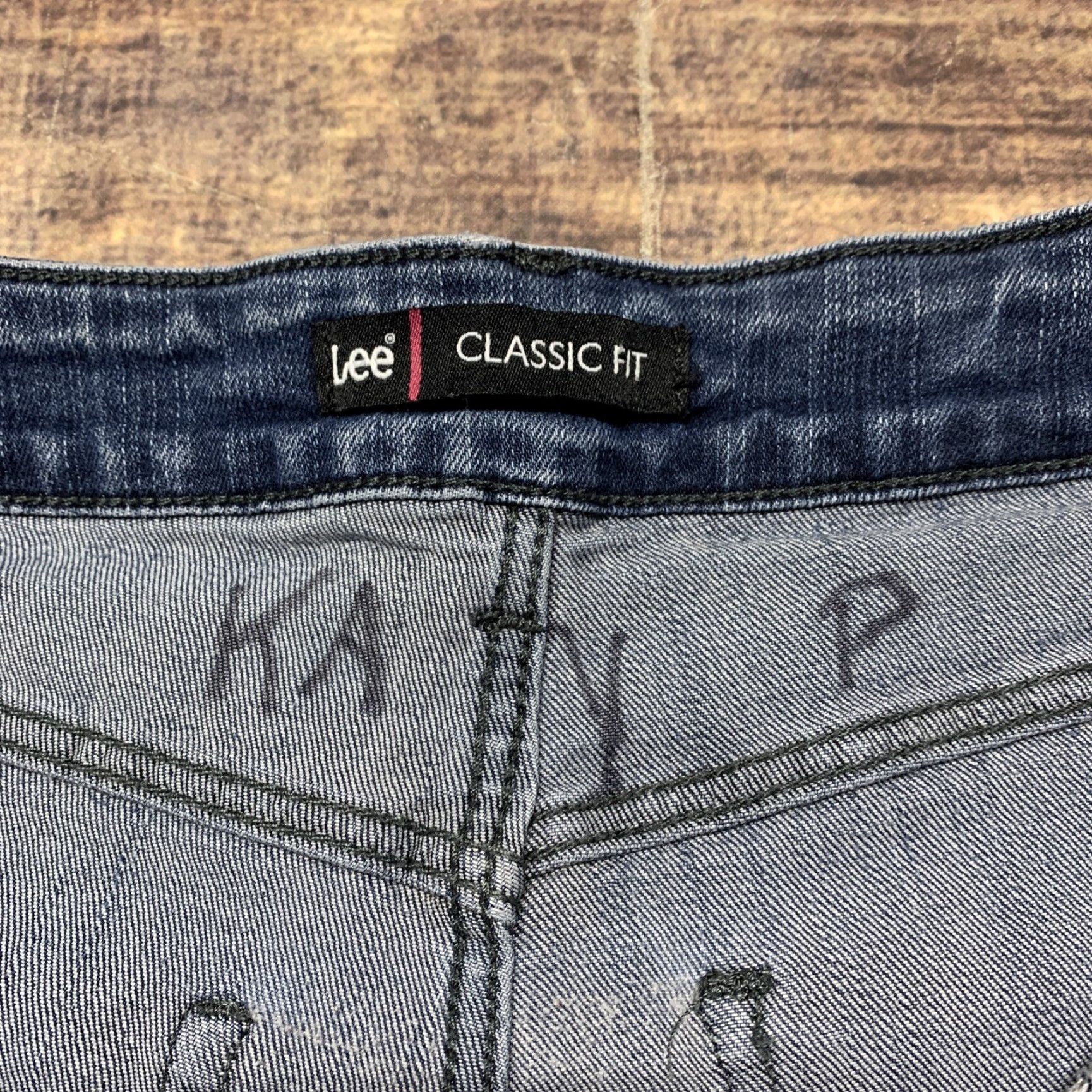 Lee Lee Classic Fit Straight Leg Denim Blue Jeans Women's 32 x 26 Mid Rise READ Size 24" / US 00 / IT 34 - 6 Thumbnail