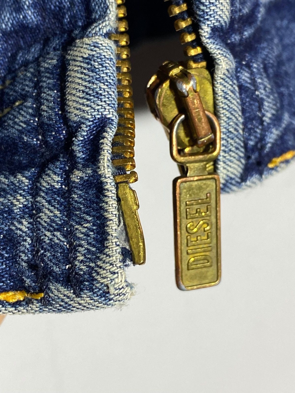 Diesel Vintage 00s Diesel Sherpa Washed Denim Jacket Y2k Style Size M / US 6-8 / IT 42-44 - 20 Thumbnail