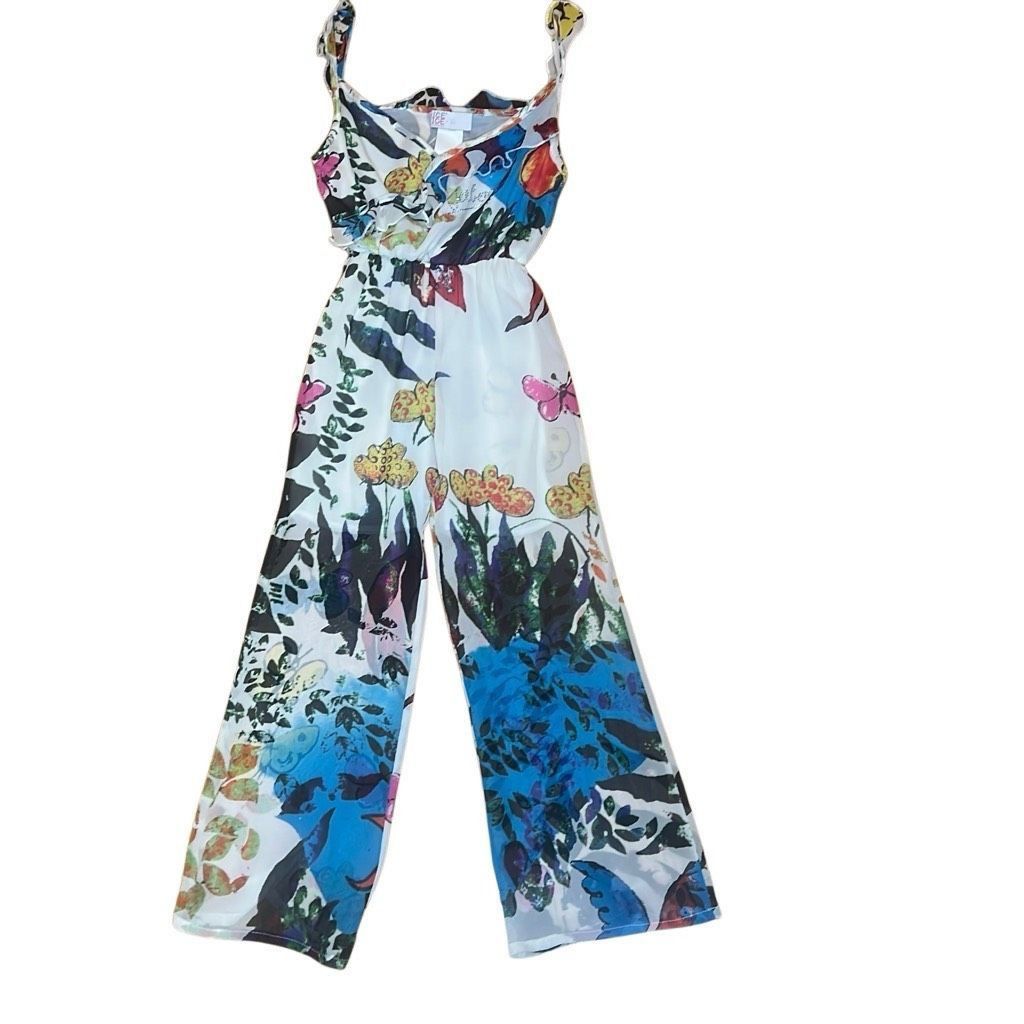Iceberg Vintage New Iceberg Italy Butterflies Jumpsuit Girls Size XXS / US 00 / IT 34 - 1 Thumbnail