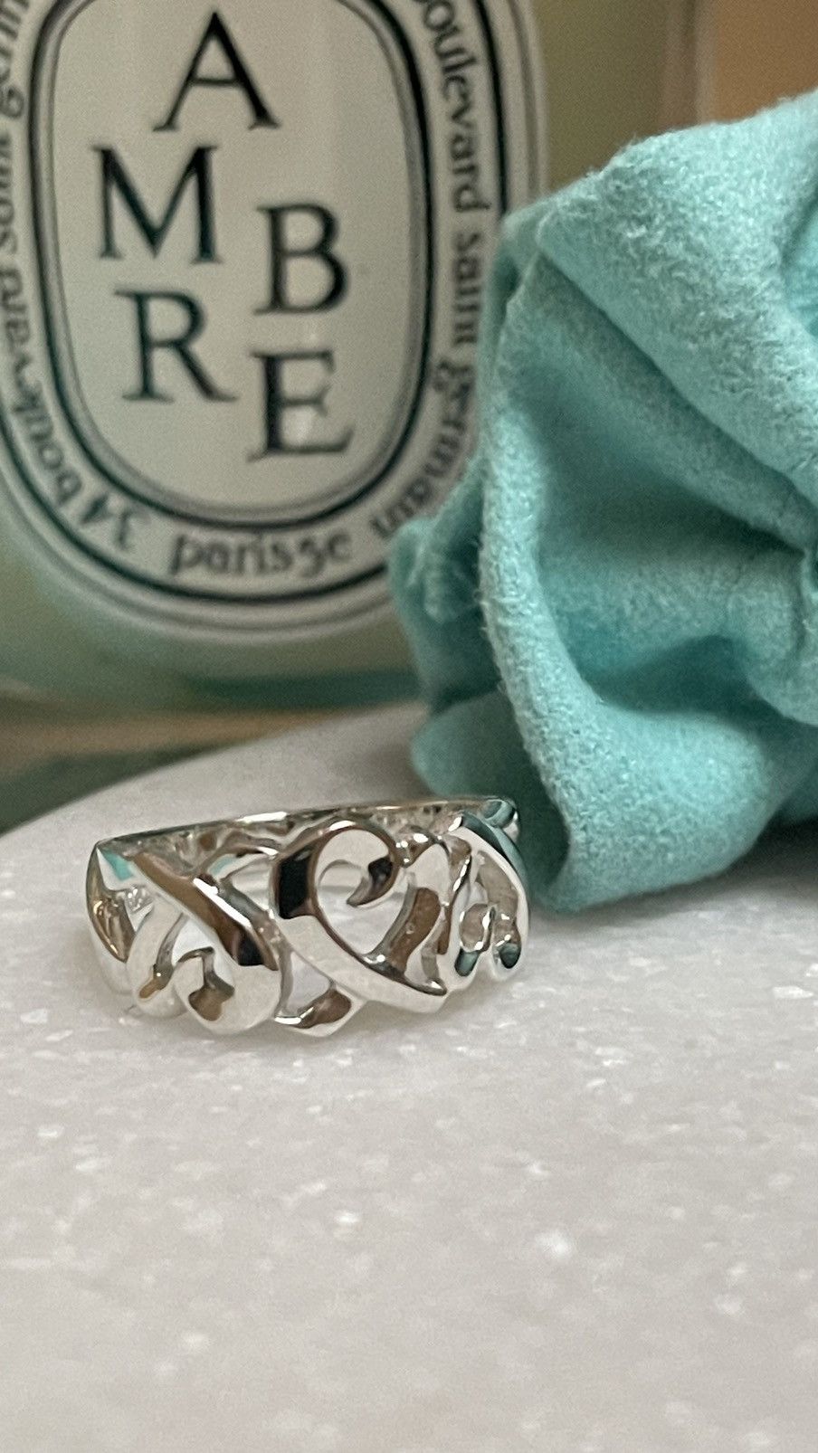 Tiffany & Co. TIFFANY & Co. Picasso Triple Heart Silver Ring Size 5.25NEW Size ONE SIZE - 8 Thumbnail