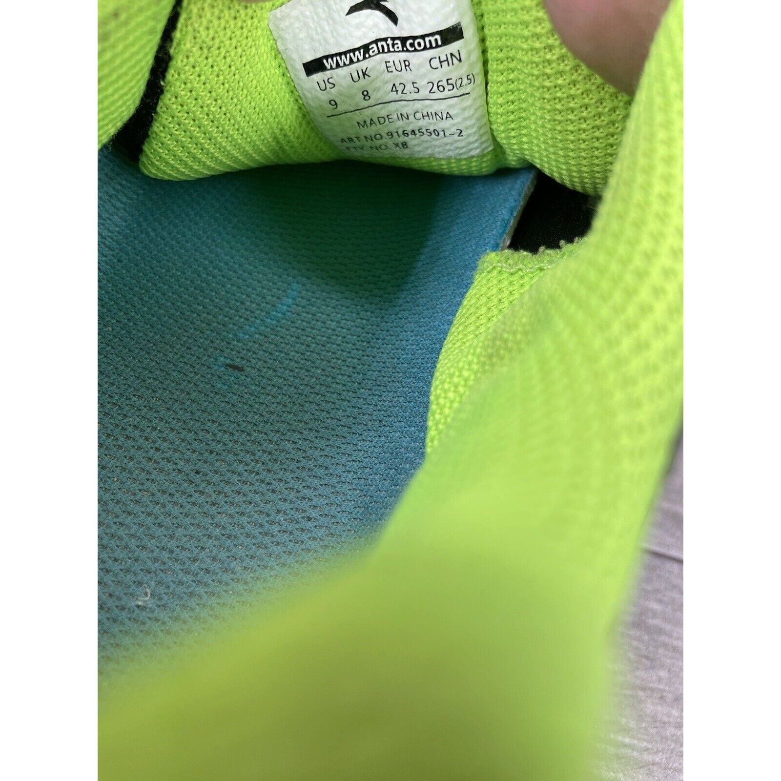 Other Anta Green Blue Synthetic Lace Up Gym Basketball Shoes Men’s Size US 9 / EU 42 - 9 Thumbnail