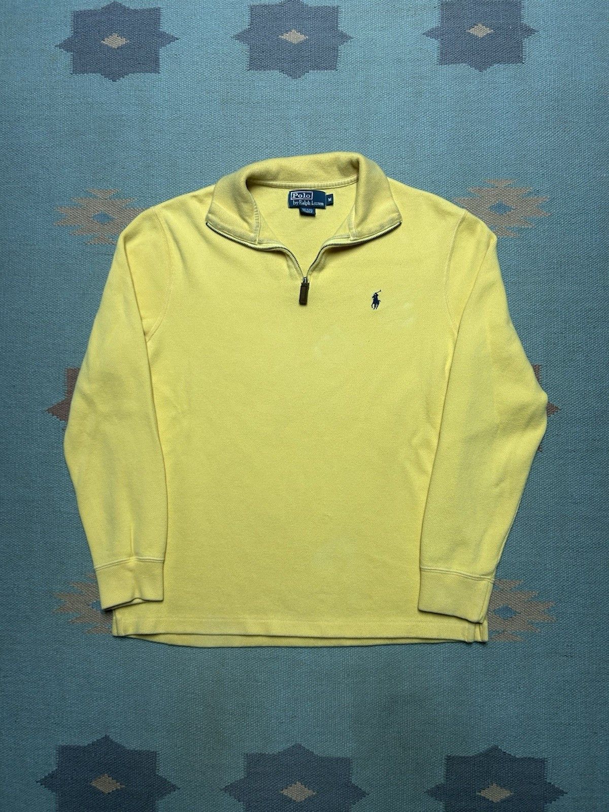 Vintage Vintage polo Ralph Lauren polo shirt ribbed cotton medium Size US M / EU 48-50 / 2 - 1 Thumbnail