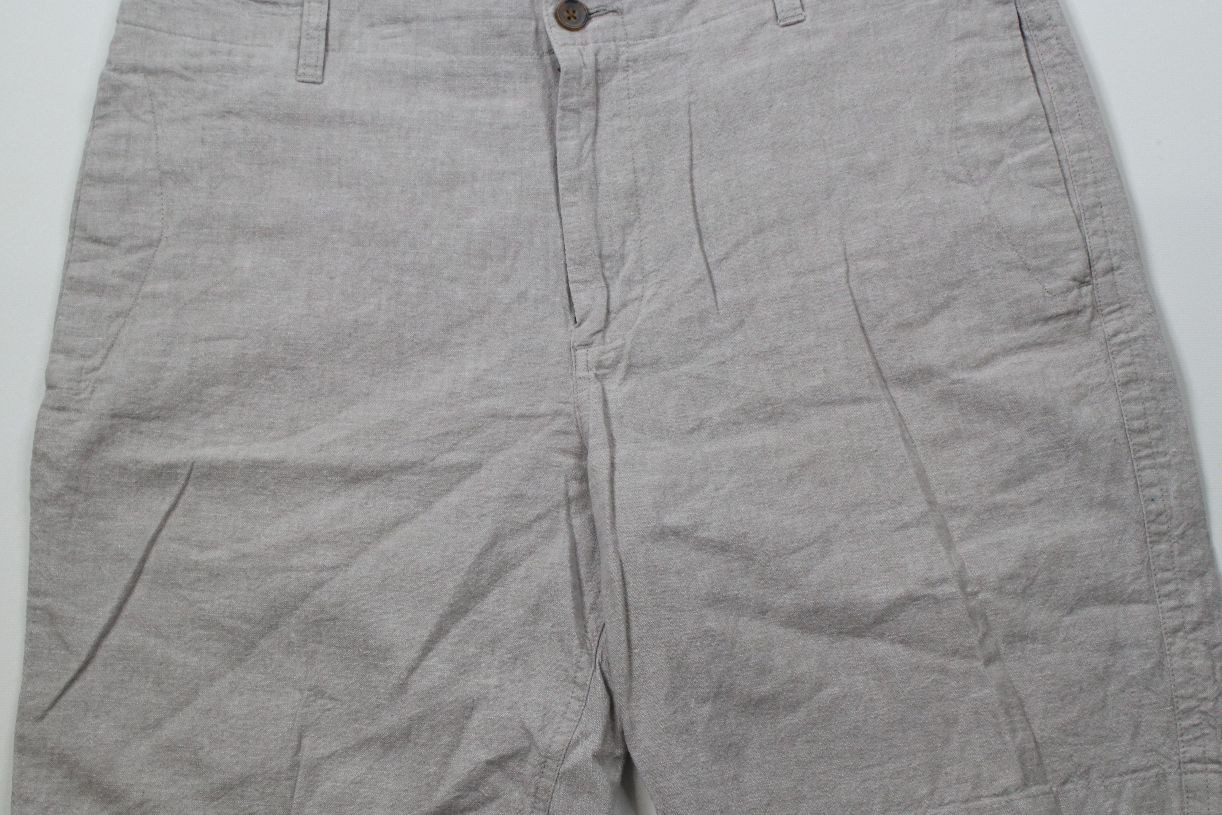 J.Crew × Vintage J Crew Chambray Linen Blend Above Knee Chino Shorts Gray Size US 36 / EU 52 - 3 Thumbnail