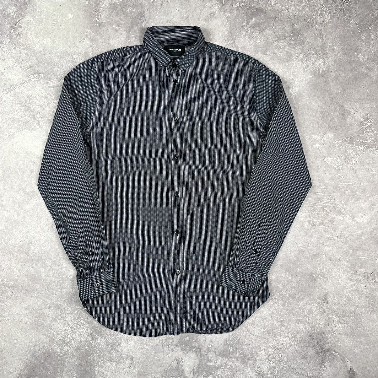 The Kooples The Kooples Black Long Sleeve Button Slim Shirt BLACK WHITE Size US S / EU 44-46 / 1 - 1 Thumbnail