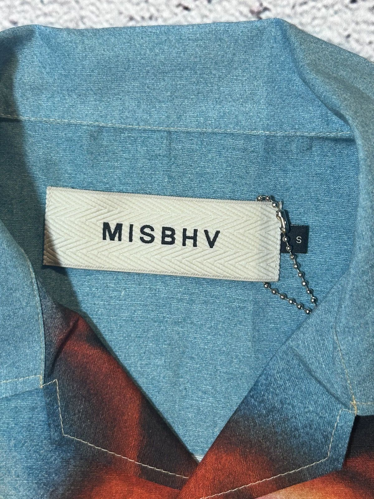 Misbhv Misbhv Mirage Print Shirt Button Up Multicolor Viscose Linen Size US S / EU 44-46 / 1 - 6 Thumbnail