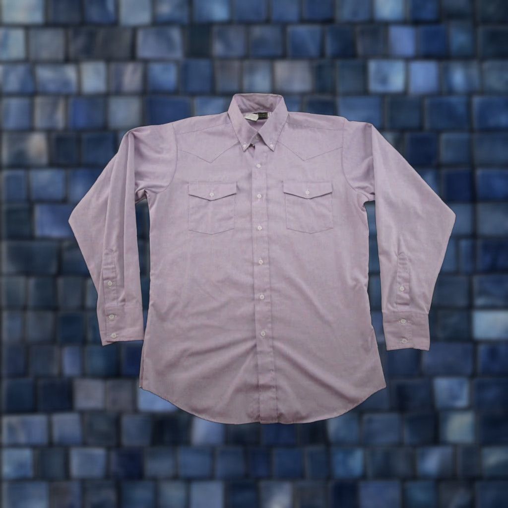 Vintage VINTAGE Panhandle Slim Purple Shirt Long Sleeve Western Cowboy 16-36 36 Button-Up Size US M / EU 48-50 / 2 - 1 Thumbnail