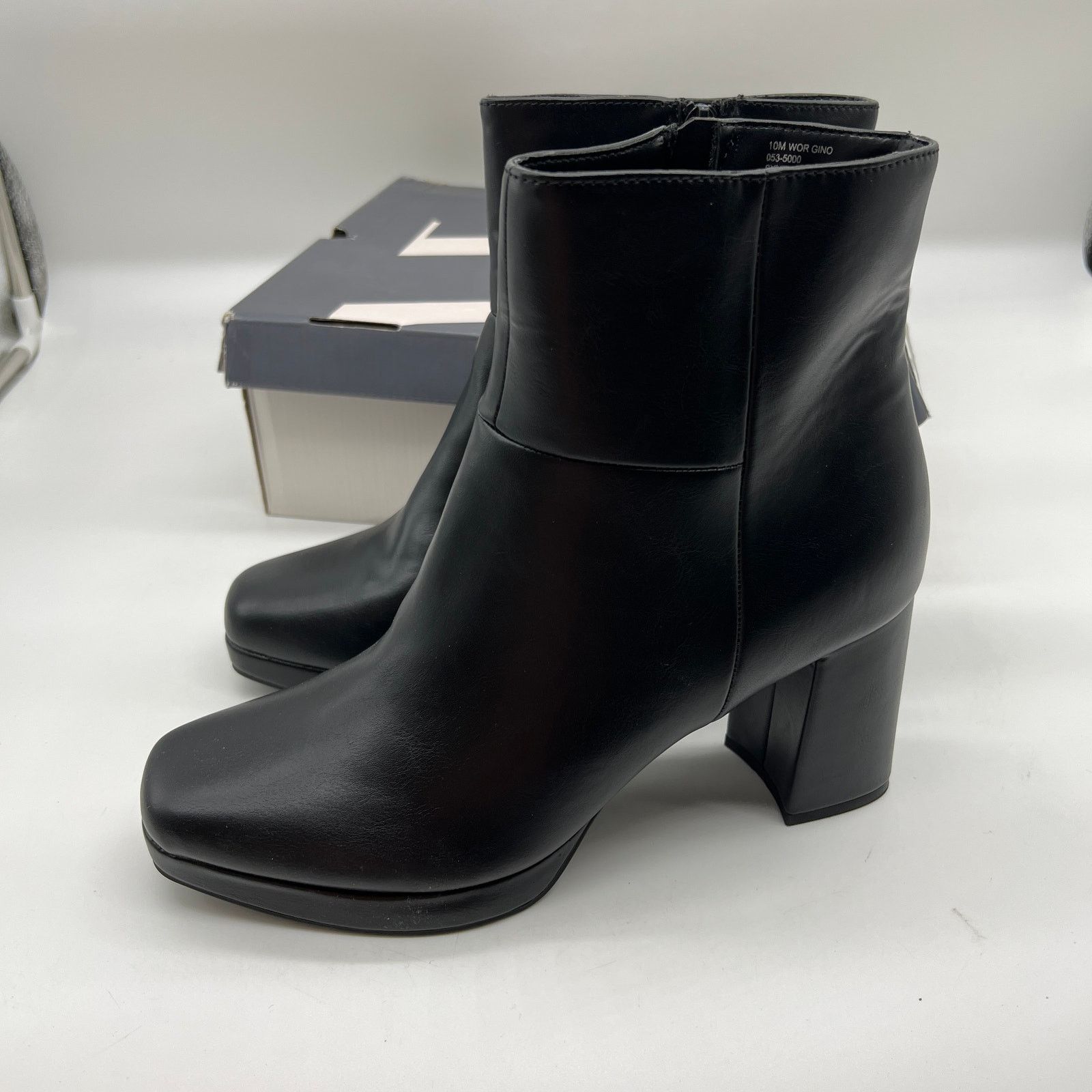 Other Worthington Women’s Gio Block Heel Booties Black Size US 10 / IT 40 - 6 Thumbnail