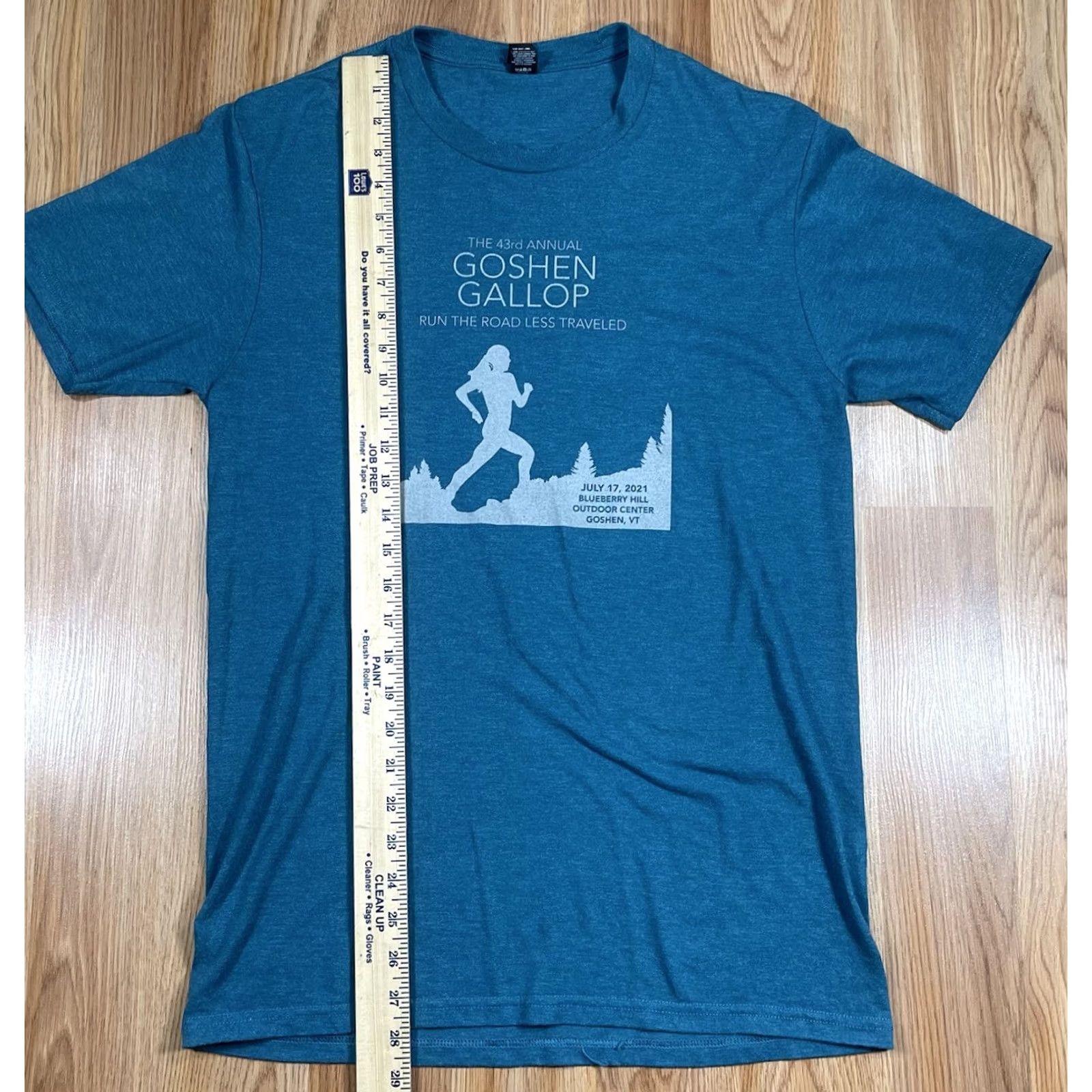 Vintage Dist Rict T-Shirt Medium Blue The 43rd Annual Goshen Gallop Run Graphics Mens M Size US M / EU 48-50 / 2 - 3 Thumbnail