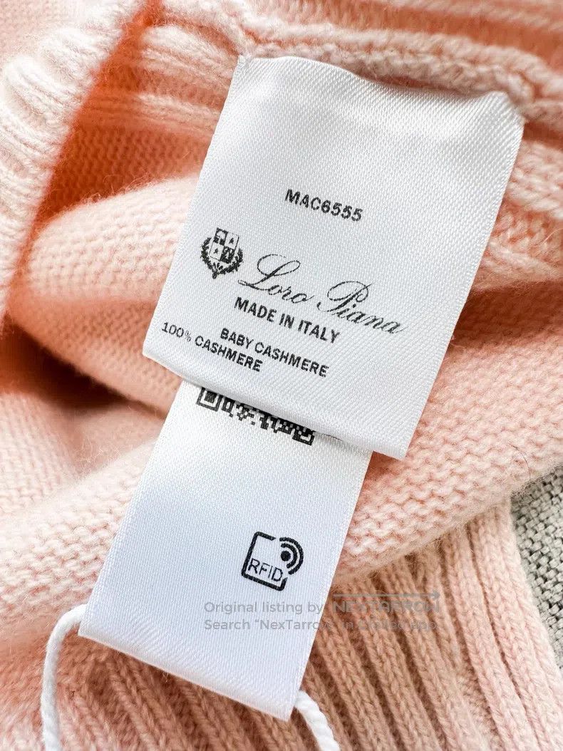 Loro Piana Loro Piana Cinnamon pink round neck badge button knit top Size XS / US 0-2 / IT 36-38 - 5 Thumbnail