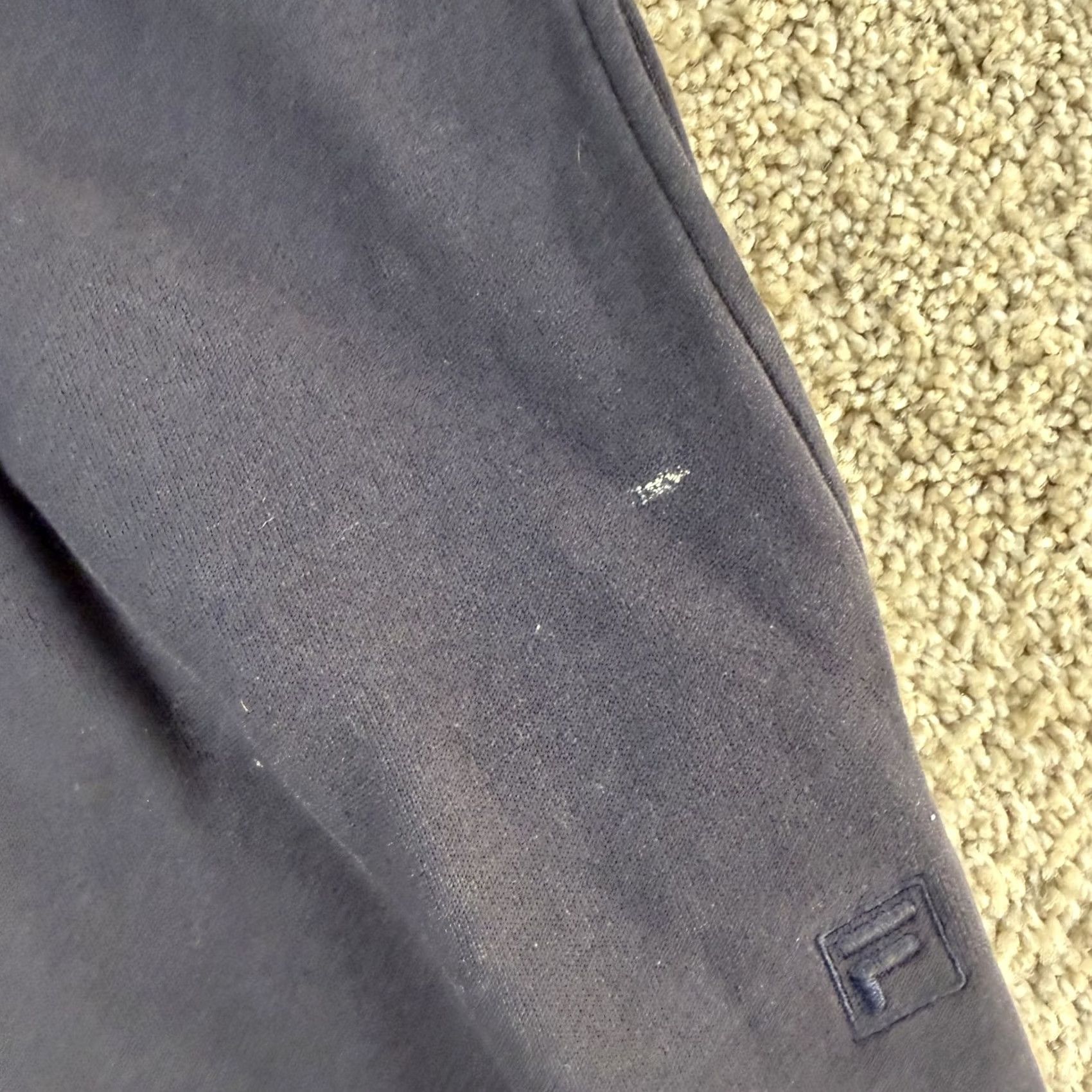 Fila Fila Sweatpants Mens Large Blue Fleece Elastic Waist Pockets Straight Leg Warm Size US 33 - 3 Thumbnail