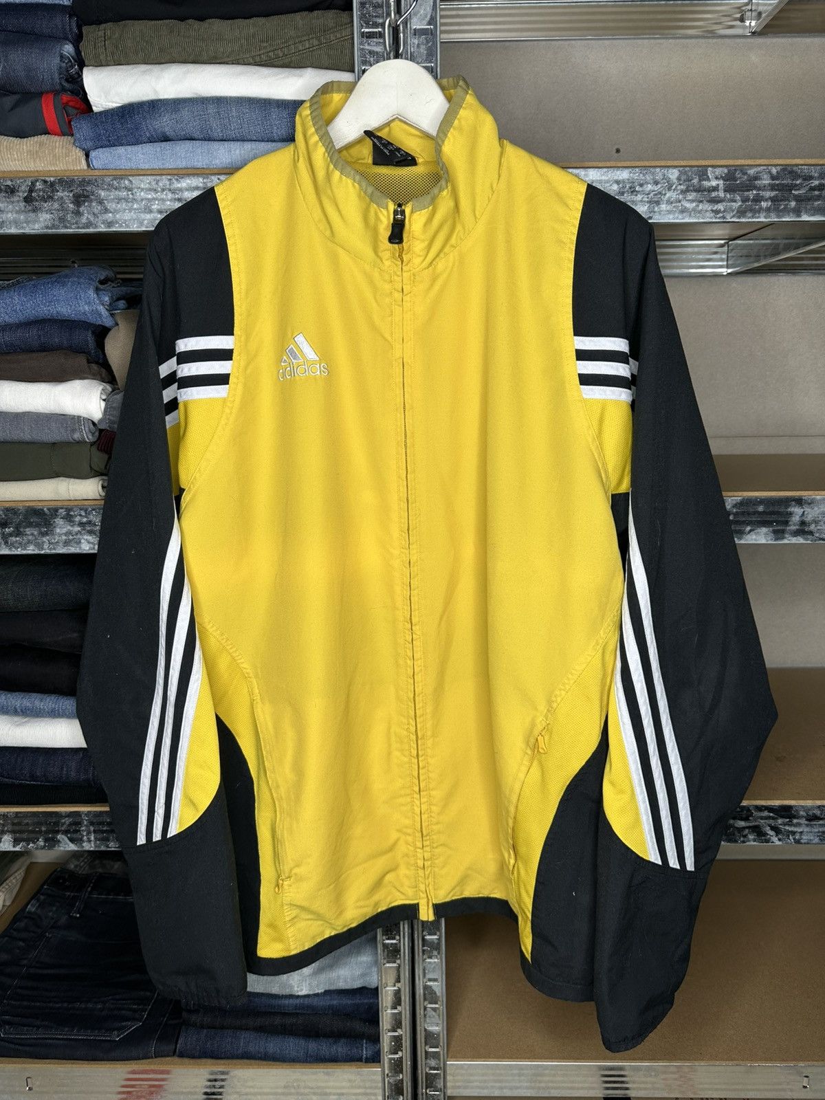 Adidas Adidas Bumblebee Zip Training Suit Jacket Size US XL / EU 56 / 4 - 1 Thumbnail