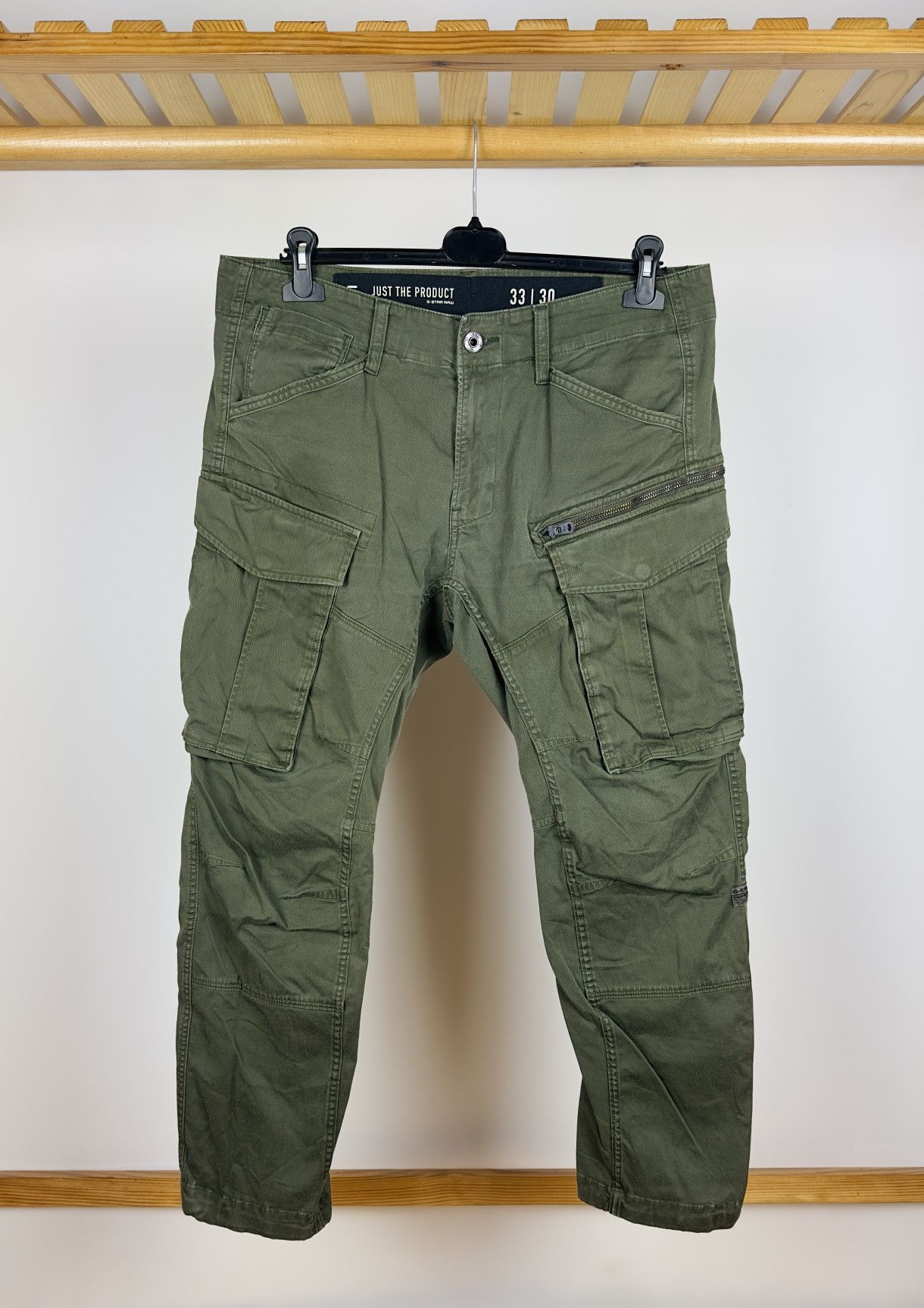 G-Star G-Star Raw Rovic Zip 3D Regular Tapered Cargo Pants Size US 33 - 1 Thumbnail