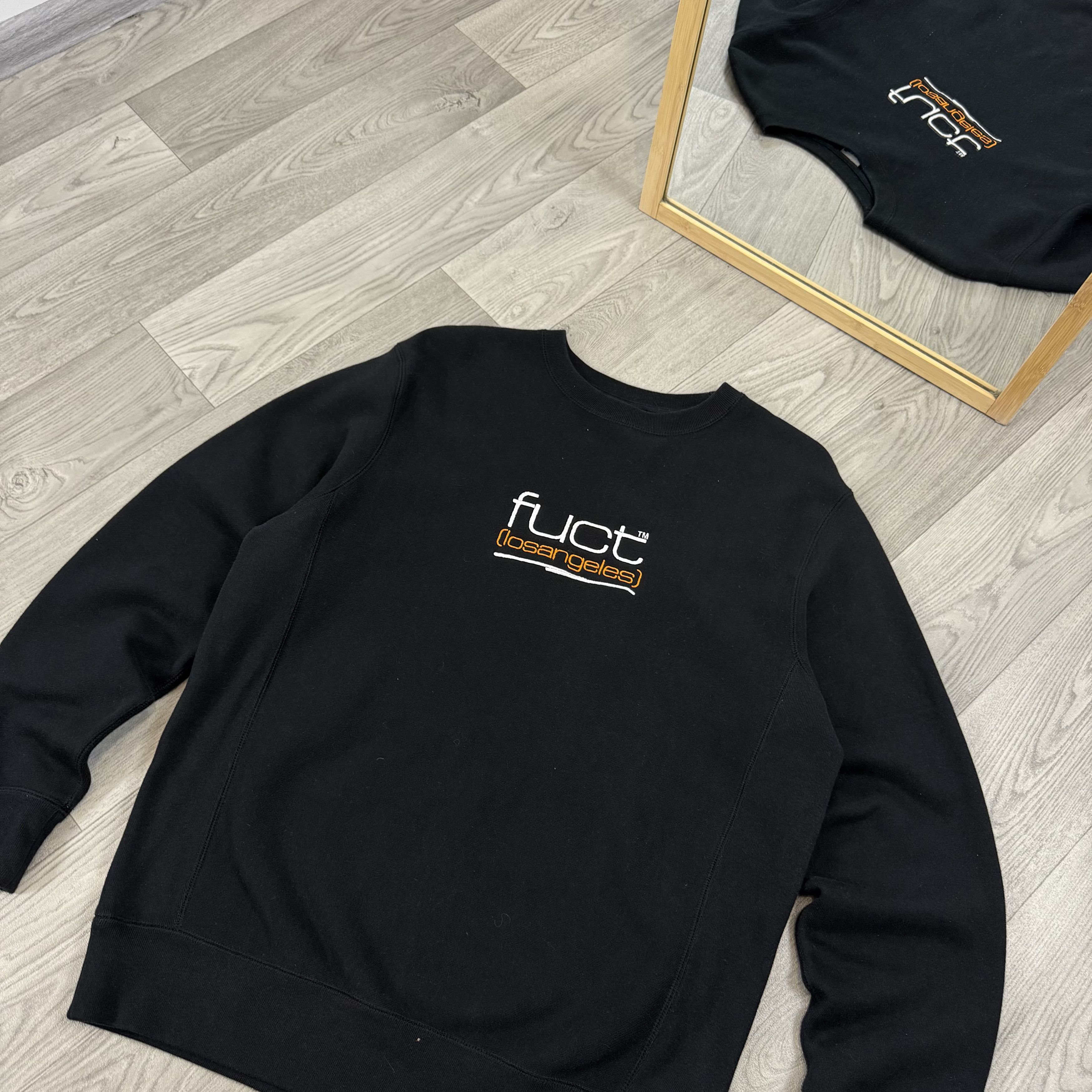 FUCT FUCT Los Angeles Black Embroidered Crewneck Sweatshirt Size US M / EU 48-50 / 2 - 6 Thumbnail