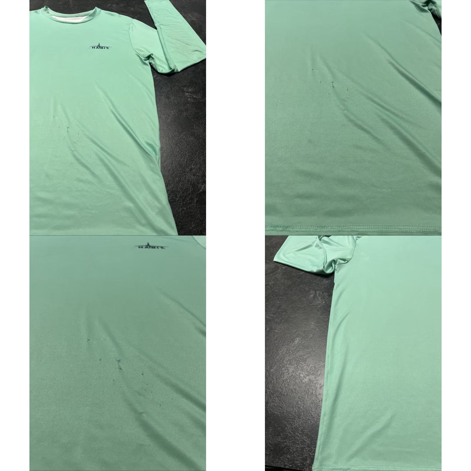 Habitat Habit Men's Tee Broadside Basin Graphic UPF 40+ M Green Performance Tee Shirts Men Habit Broadside Basin Graphic Tee Size US 31 - 9 Thumbnail