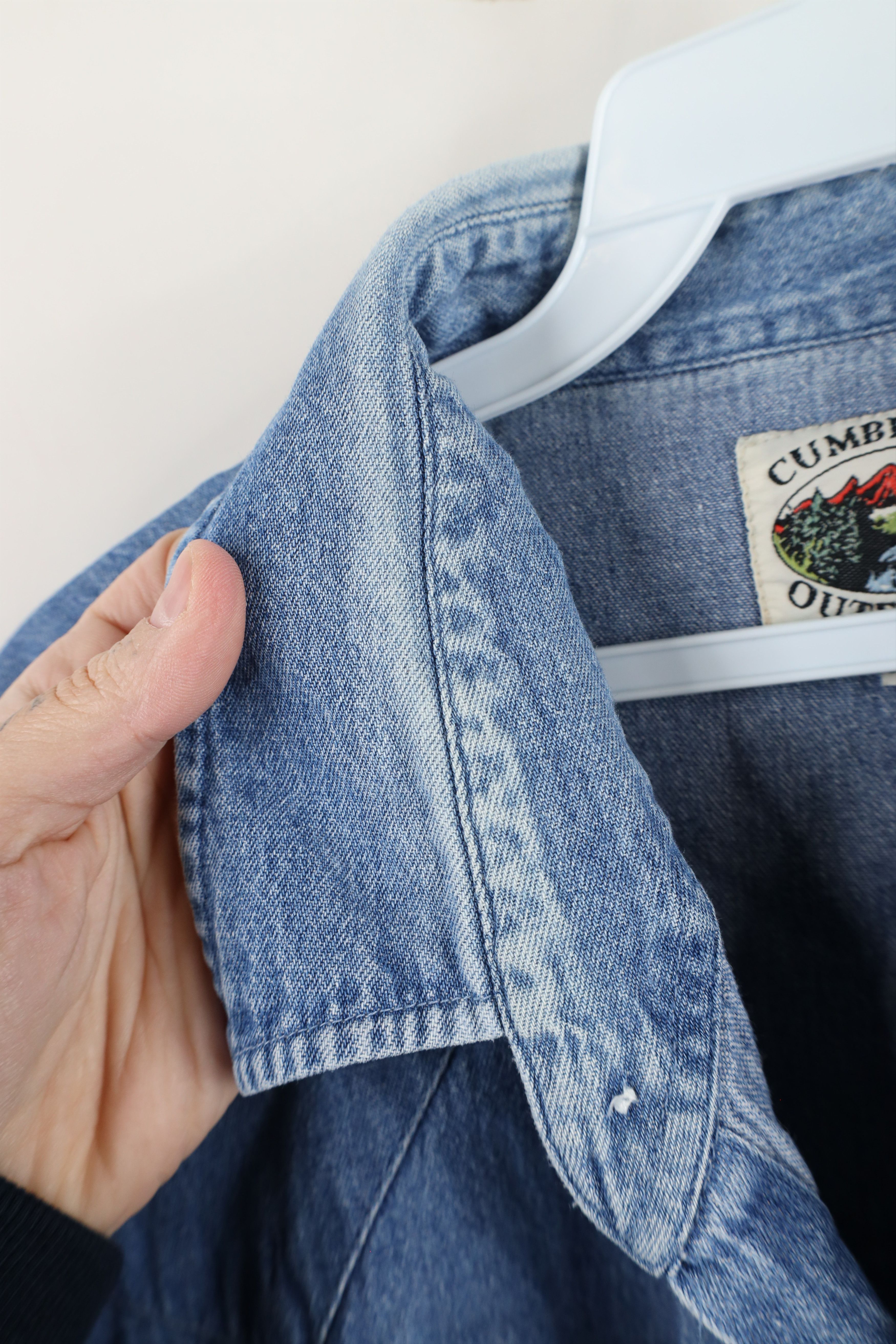 Vintage Vintage 90s Streetwear Cowboy Denim Jean Snap Button Shirt Size US XXL / EU 58 / 5 - 9 Thumbnail