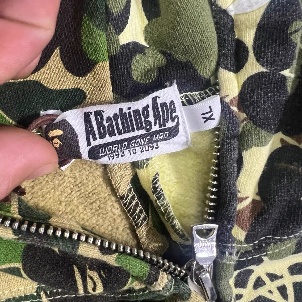 Bape Bape Camo Spliced Sweatshirt K28 Size US XL / EU 56 / 4 - 5 Thumbnail