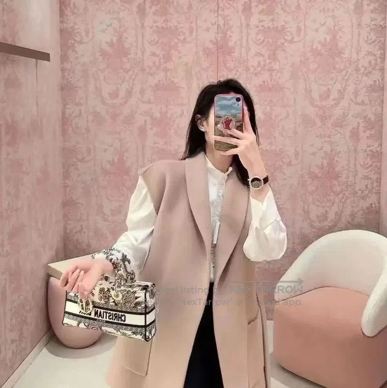 Dior Dior Pink Wool Women's Coat . Size S / US 4 / IT 40 - 7 Thumbnail