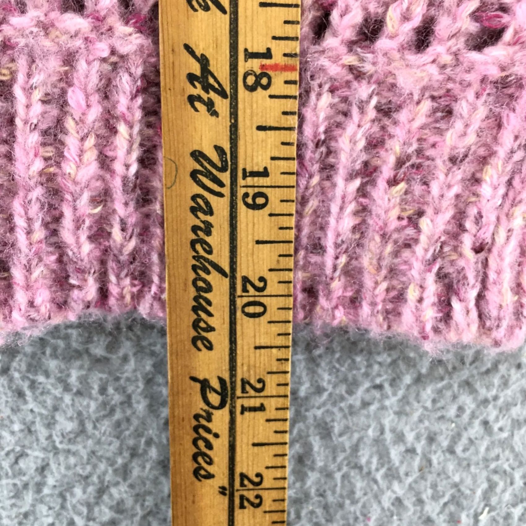 Vintage Universal Thread Cropped Sweater Womens XS Pink Knitted Pullover Long Sleeve Shirt Pullover Casual Knit Autumn Fall Womens XS Pink Size XS / US 0-2 / IT 36-38 - 6 Thumbnail