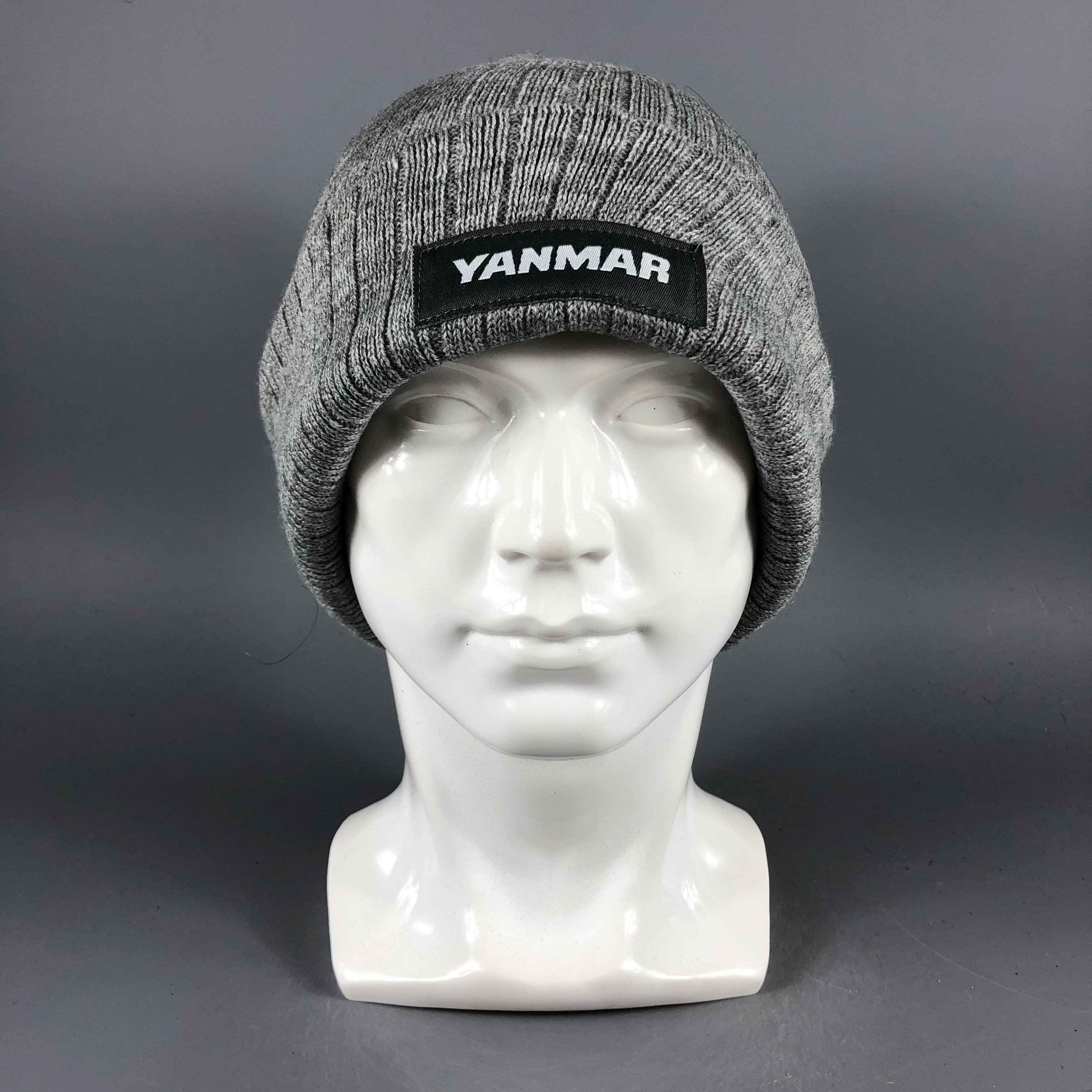 Japanese Brand × Vintage Yanmar Grey Beanie Snow Hat Snow Cap -D1061 Size ONE SIZE - 1 Thumbnail