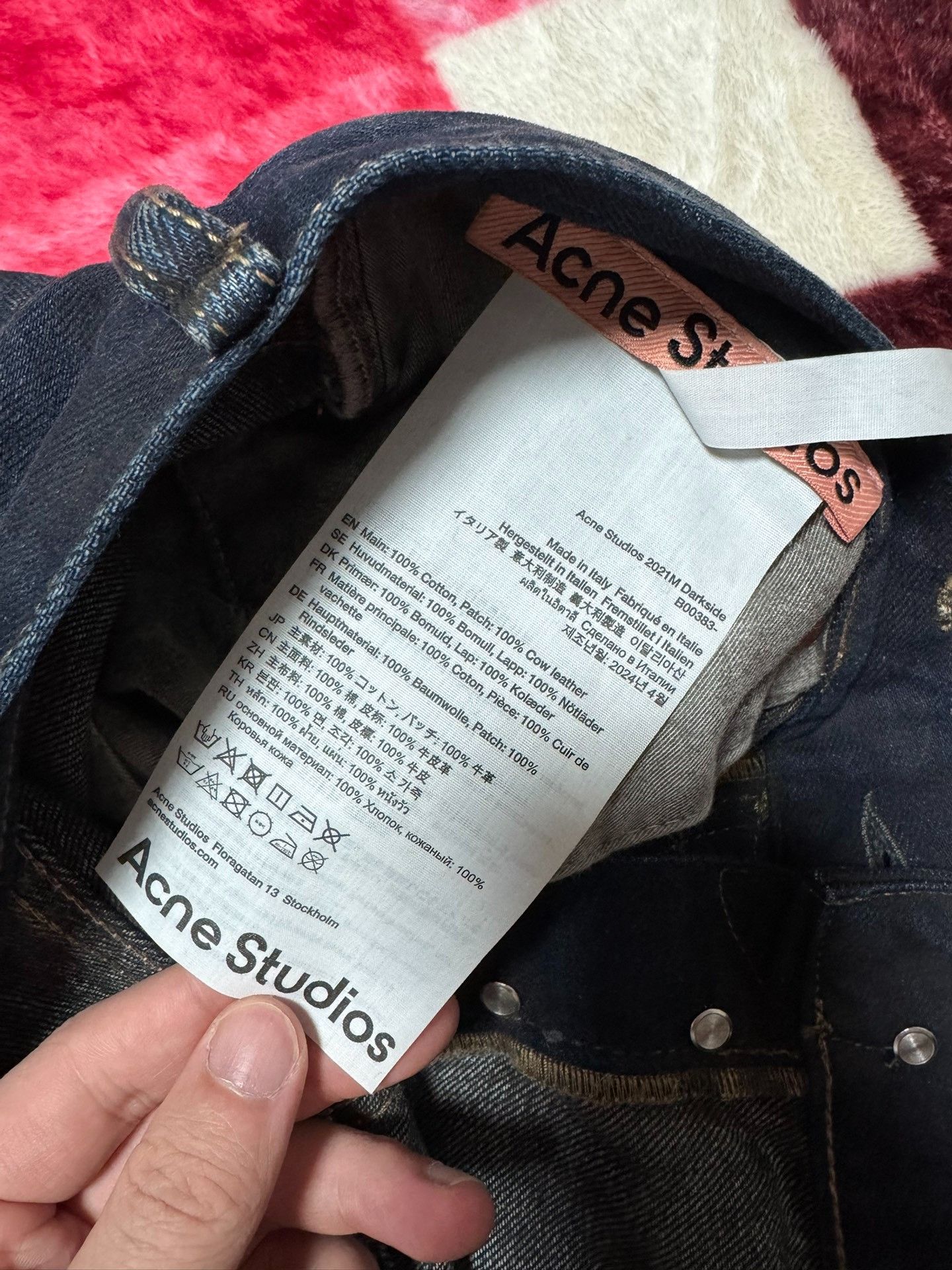 Acne Studios Acne studios Wash to make old water corrugated jeans Nextar Size US 33 - 6 Thumbnail