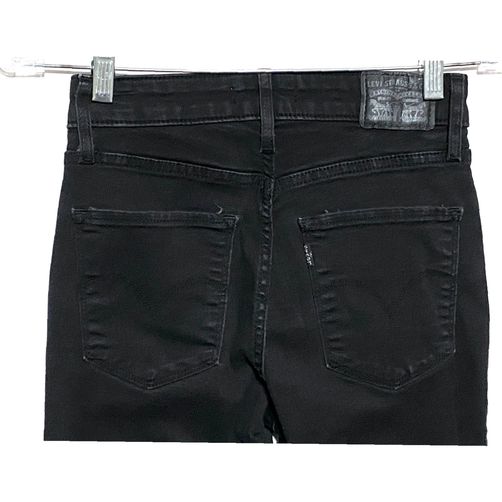 Levi's VINTAGE Levi's 725 High Rise Bootcut Black Jeans Womens 23x26.5 Size 40" / US 18 - 4 Thumbnail