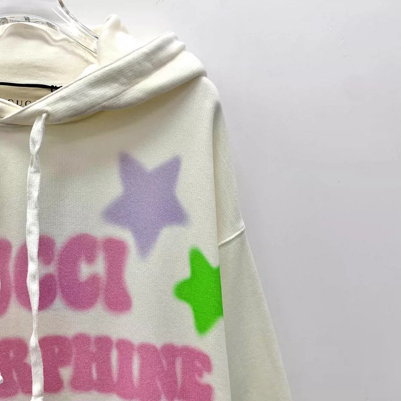 Gucci Gucci Beige letter bear print cotton hooded drawstring long Size S / US 4 / IT 40 - 3 Thumbnail