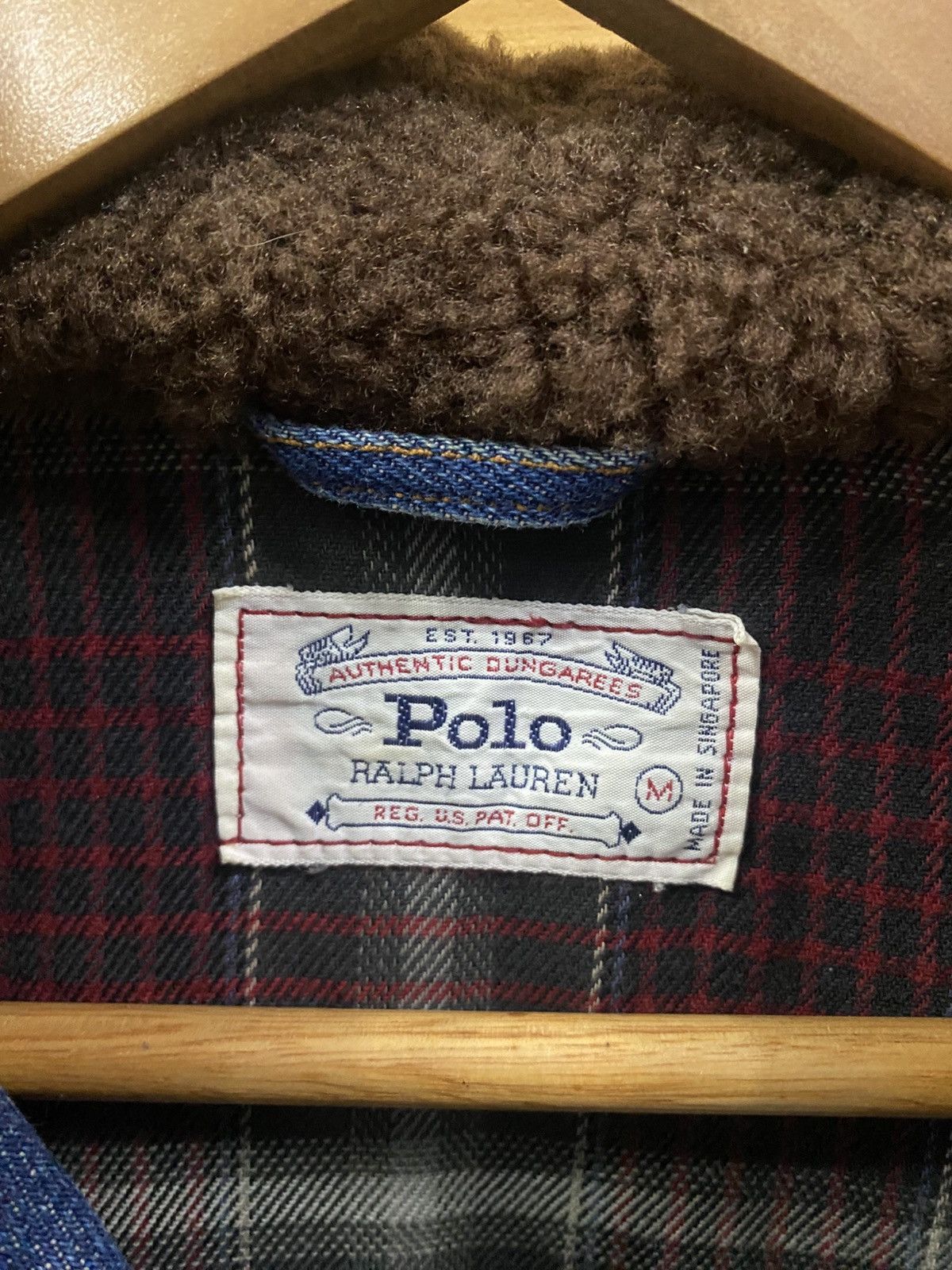 Polo Ralph Lauren 80s Polo Ralph Lauren sherpa collar denim trucker jacket Size US M / EU 48-50 / 2 - 12 Thumbnail