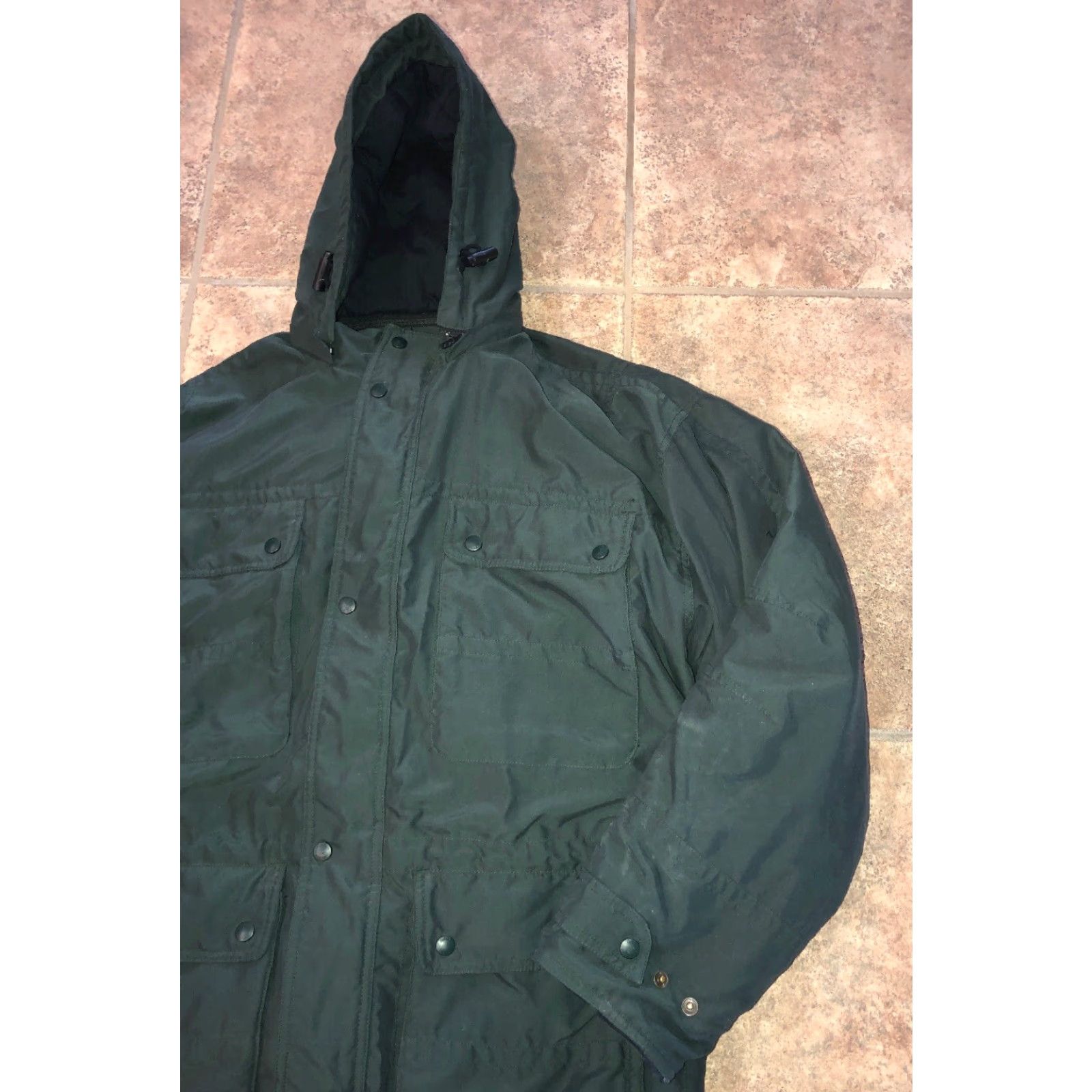 Vintage Cabela’s Mens Green Hooded Thick Full Zip Jacket Size L Size US L / EU 52-54 / 3 - 2 Thumbnail