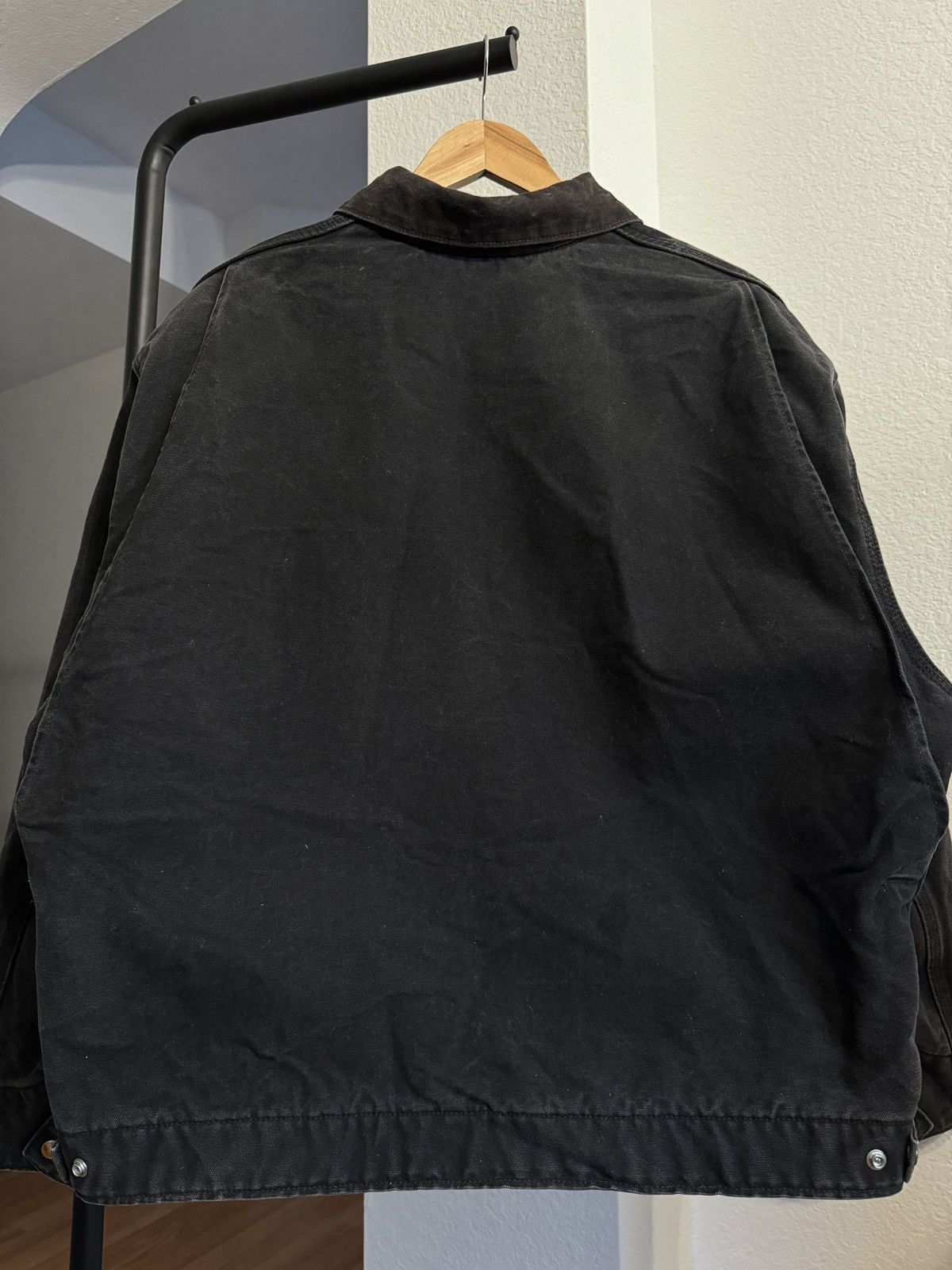 Carhartt × Vintage 2016 Black J97 Carharrt Detroit Work Jacket Size US XXL / EU 58 / 5 - 7 Thumbnail