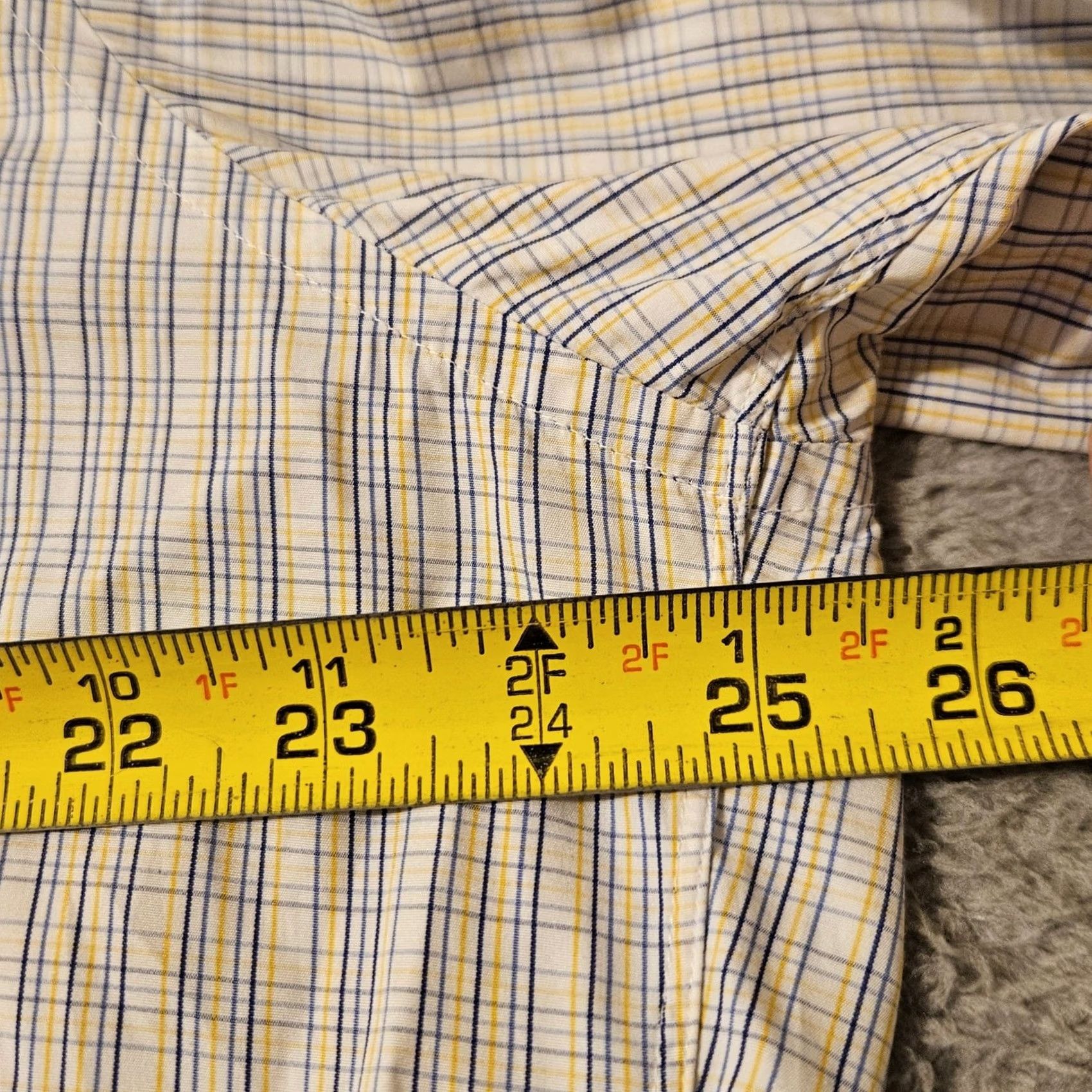 Turnbull & Asser Turnbull Asser Shirt Mens 17.5 44 White Plaid Button Up England Size US XXL / EU 58 / 5 - 7 Thumbnail