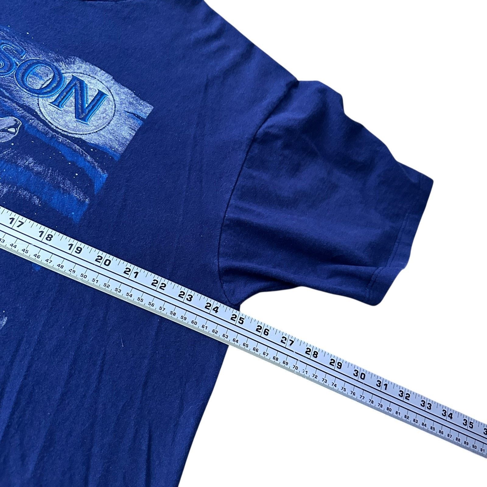 Jerzees Molson Answer The Call Wolf T-Shirt Men 2X Blue Short Sleeve Size US XXL / EU 58 / 5 - 7 Thumbnail