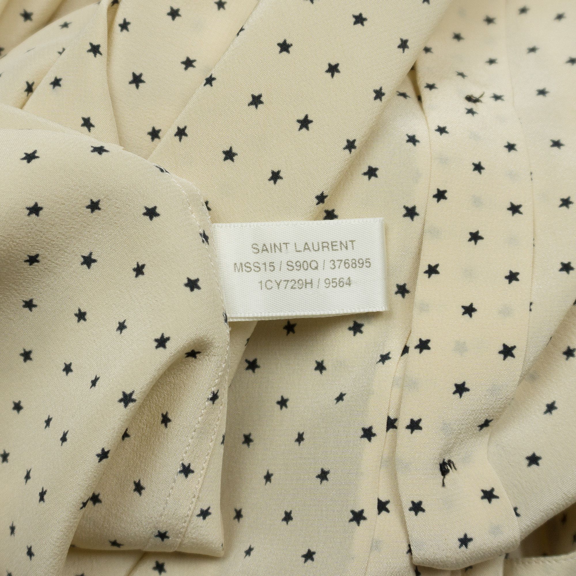 Hedi Slimane × Saint Laurent Paris Saint Laurent Paris SS15 "Psych Rock" Star Silk Shirt Size US M / EU 48-50 / 2 - 4 Thumbnail