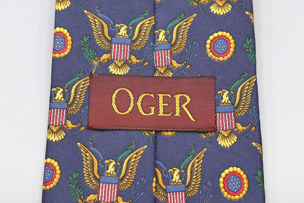 Other Oger Patriotic Eagle Tie – USA Emblem Vintage Necktie Size ONE SIZE - 3 Thumbnail
