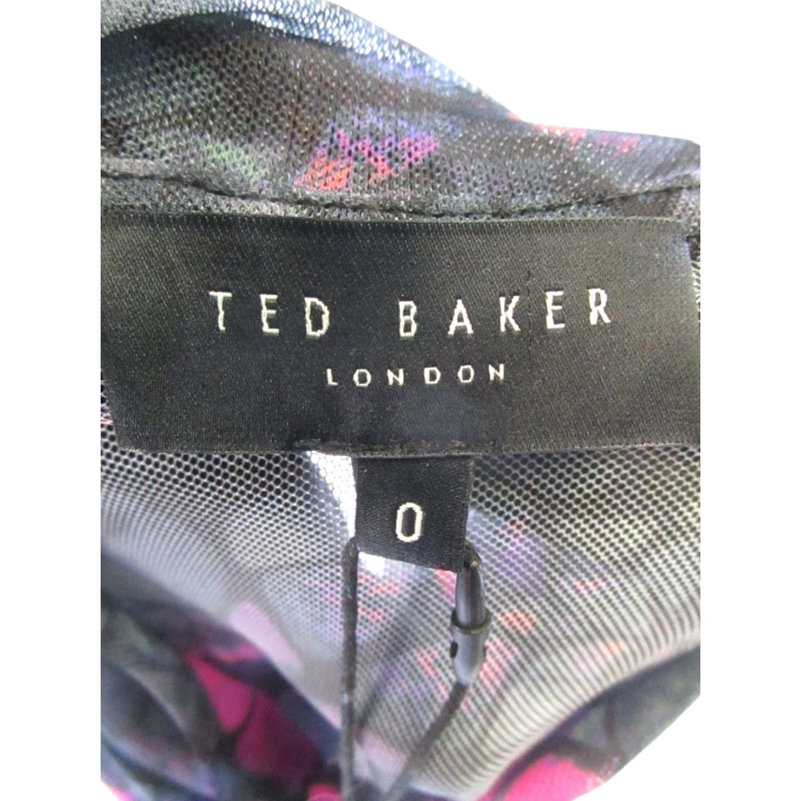 Ted Baker Ted Baker Shirt Womens 0 Xxs Black Purple Butterfly Heiydii Blouse New Size XXS / US 00 / IT 34 - 3 Thumbnail