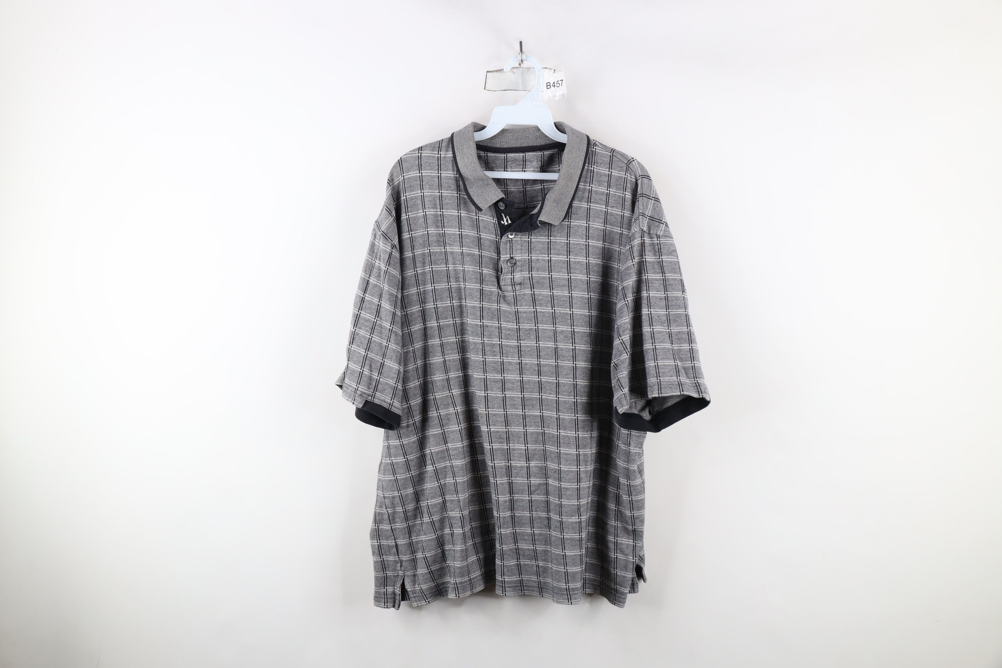 Vintage Vintage 90s Streetwear Checkered Collared Golf Polo Shirt Size US XL / EU 56 / 4 - 1 Thumbnail