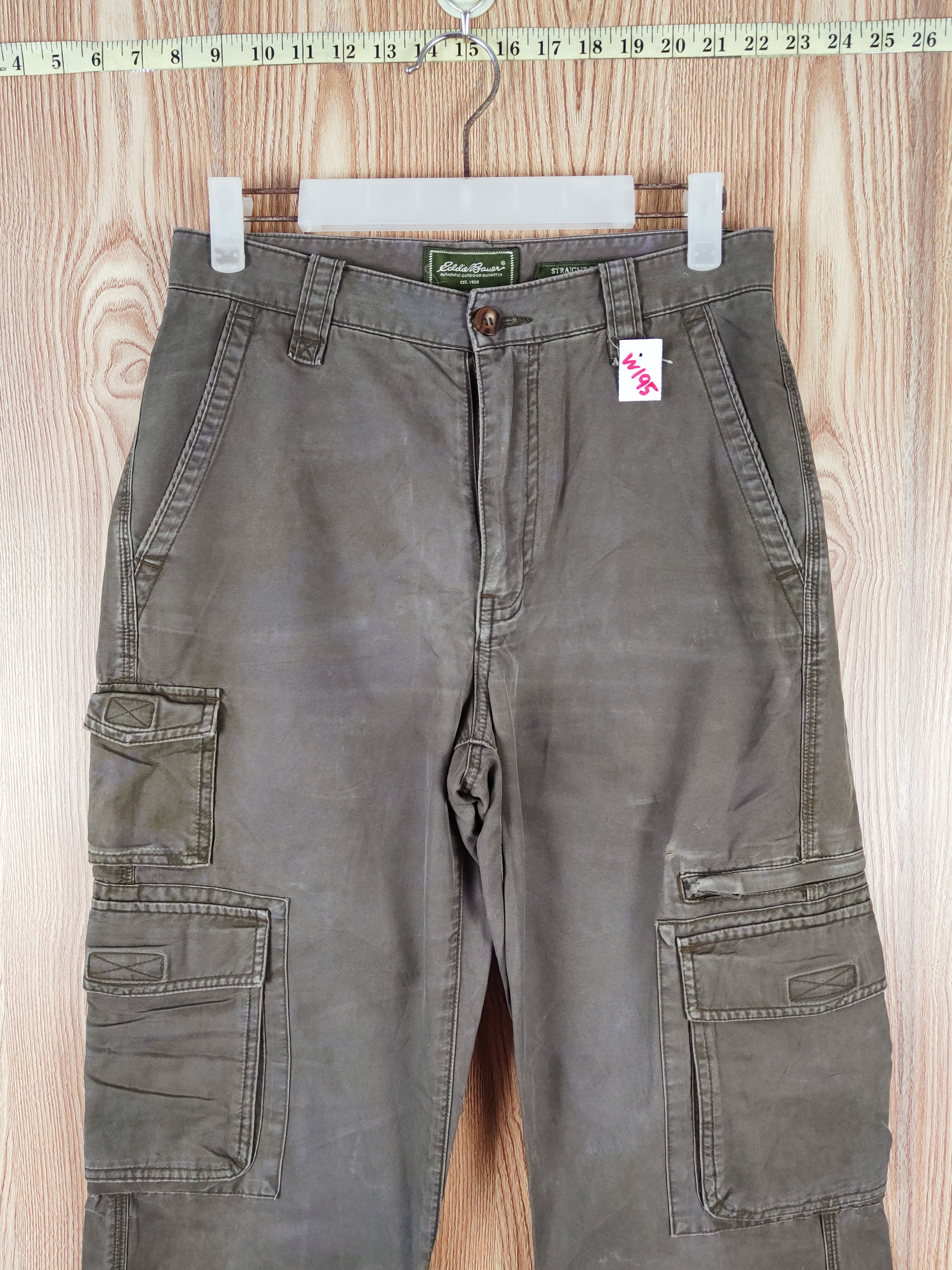 Eddie Bauer Eddie Bauer Olive Faded Multipocket Cargo Pants #W195 Size US 29 - 2 Thumbnail