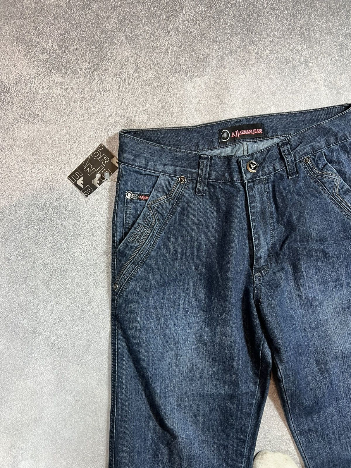 Japanese Brand 🔥VINTAGE RICK OWENS ARMANI STYLE DISTRESSED Y2K HYPE JEANS Size US 31 - 8 Thumbnail