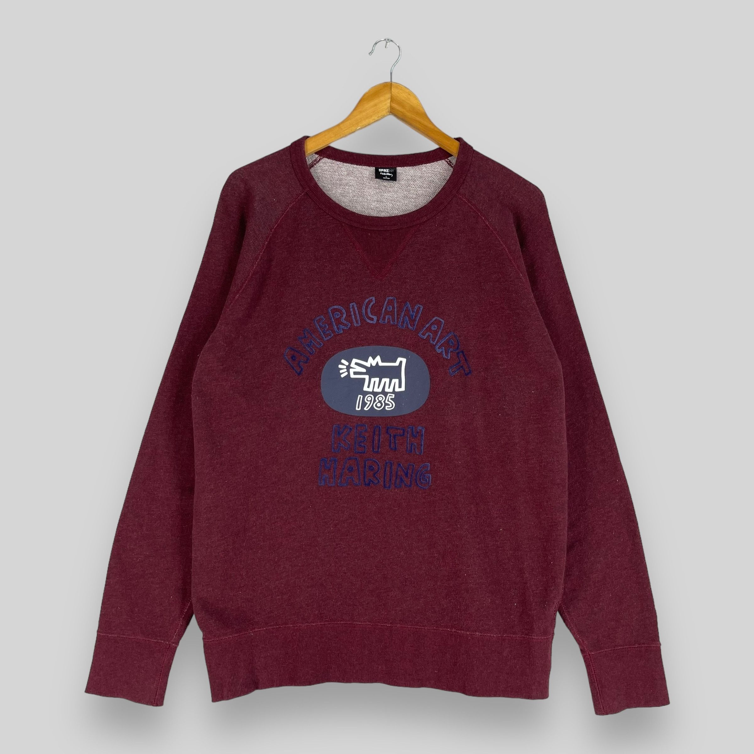 Japanese Brand × Keith Haring Vintage Keith Haring Pop Art Dog Barking Artwork Sweatshirt Size US M / EU 48-50 / 2 - 1 Thumbnail