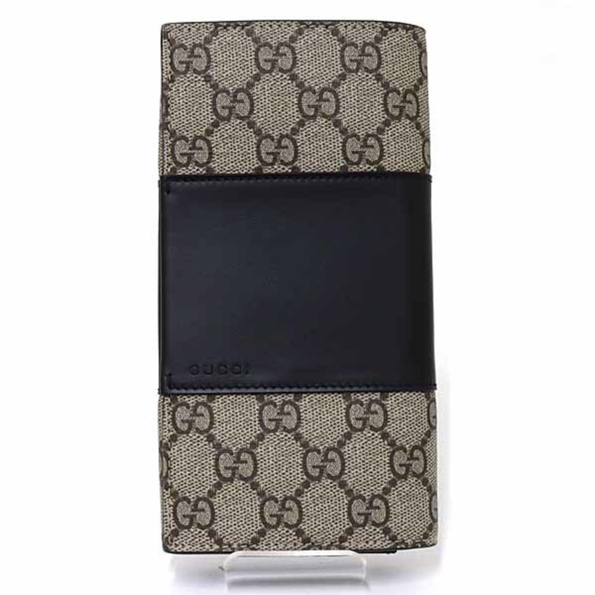 Gucci Gucci Bicolor Long Wallet, Outlet, GG Supreme, 779878, Beige/Ebony/Black Size ONE SIZE - 1 Thumbnail
