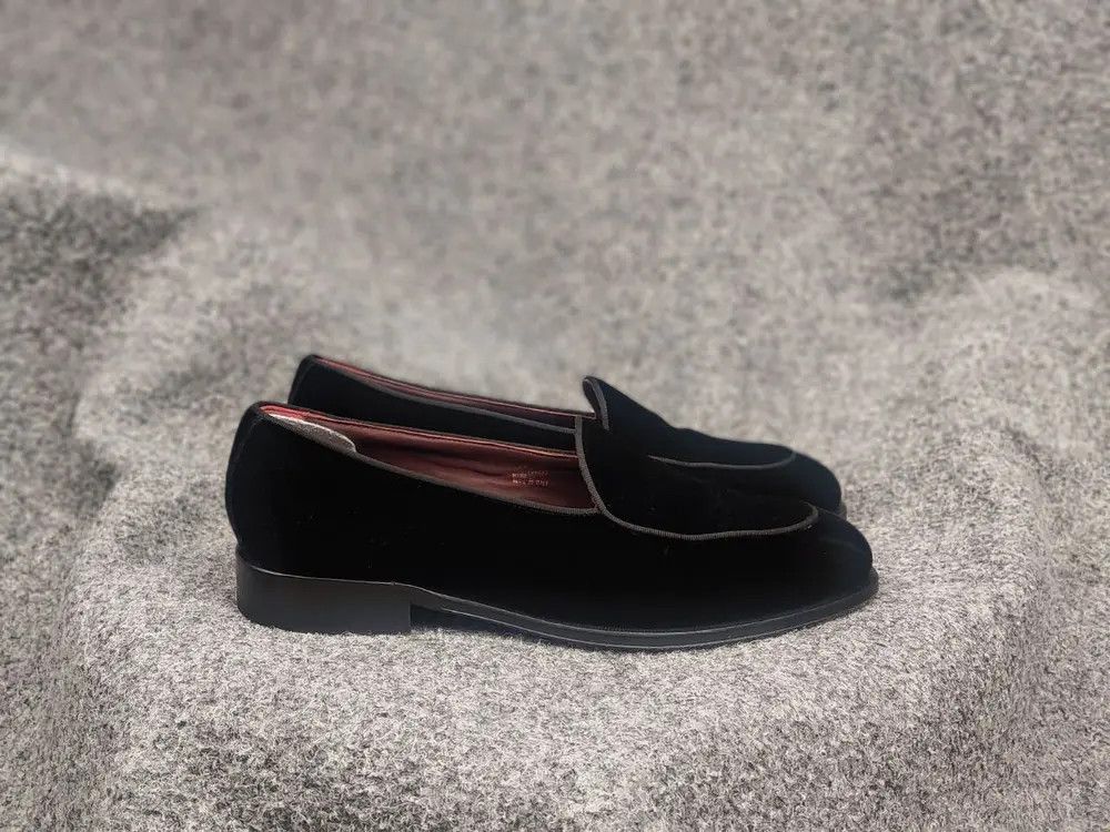 Suitsupply Suitsupply Tuxedo Velour Black Slip On Loafers Formal Shoes Size US 8 / EU 41 - 1 Thumbnail