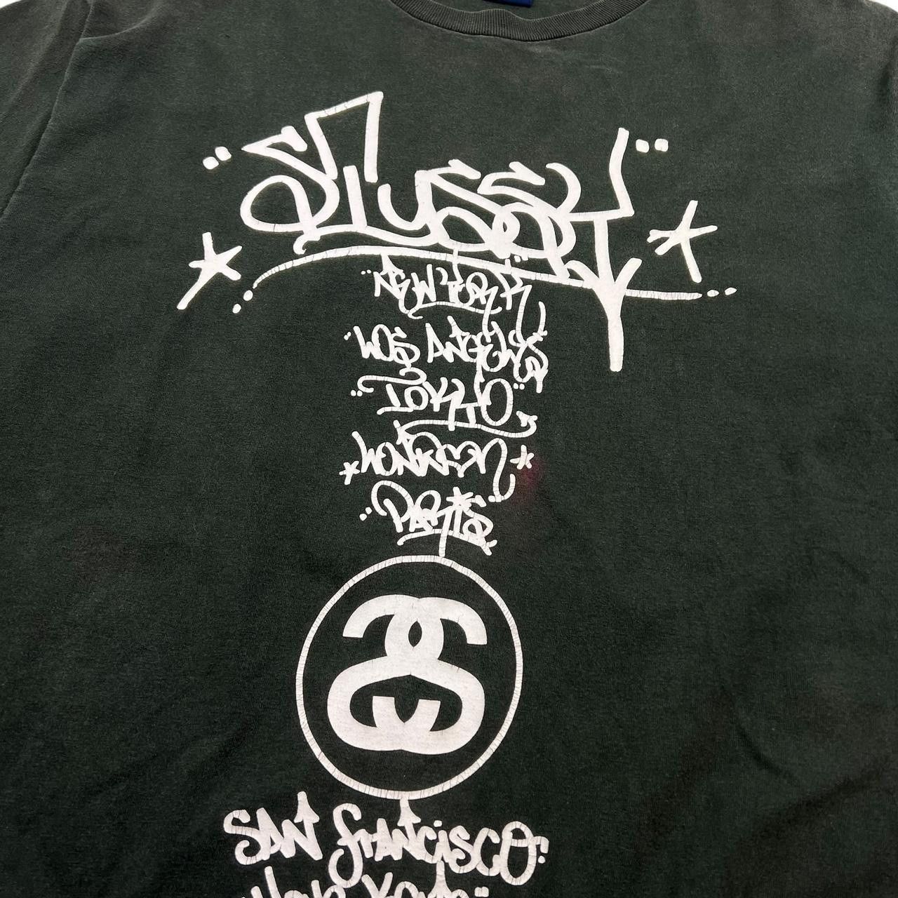 Stussy Vintage 2000s Stussy World Tour Cities Customade T-Shirt XL Size US XL / EU 56 / 4 - 3 Thumbnail