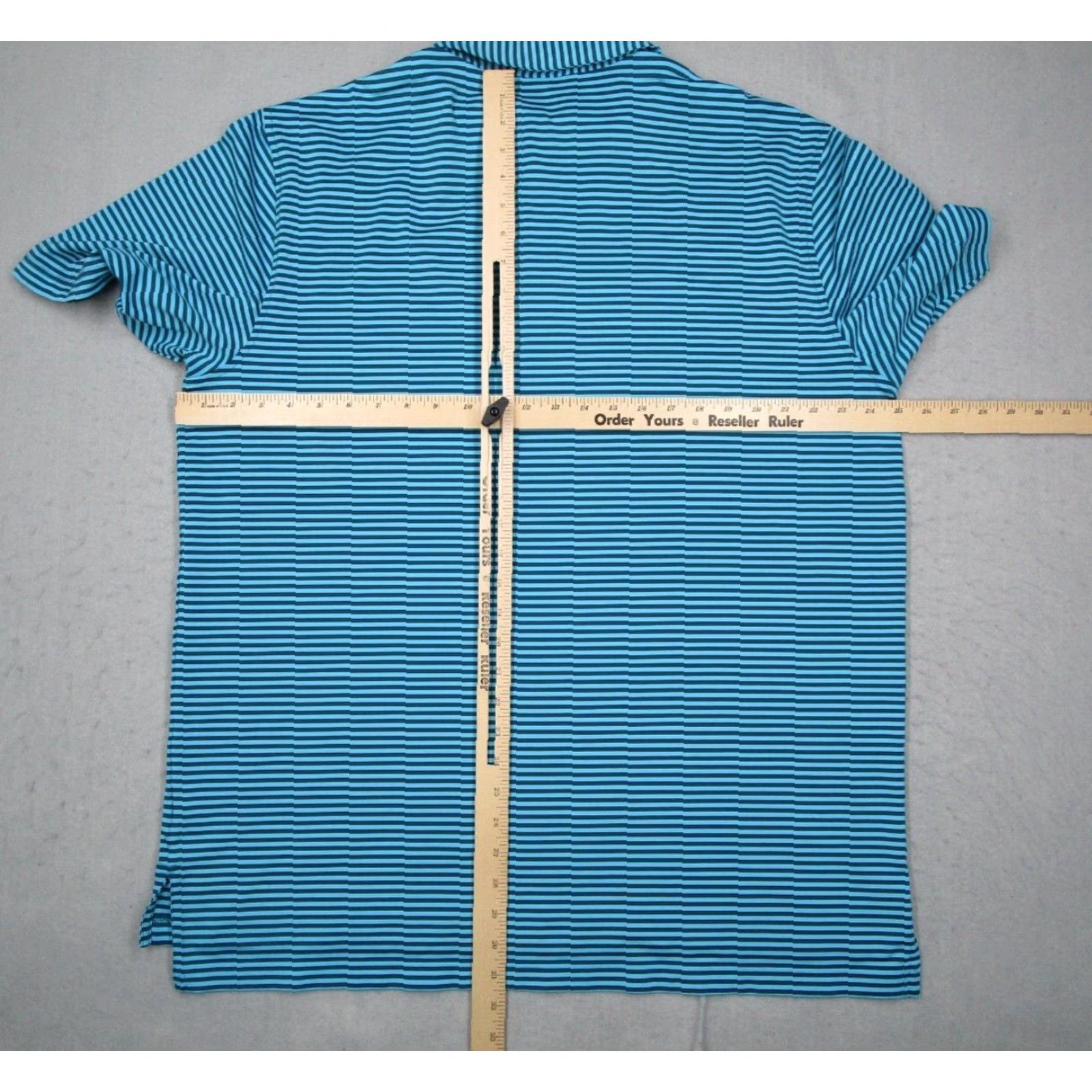 Peter Millar Peter Millar Summer Comfort Shirt Mens XL Blue Striped Polo Golf Logo Non-Native Size US XL / EU 56 / 4 - 6 Thumbnail