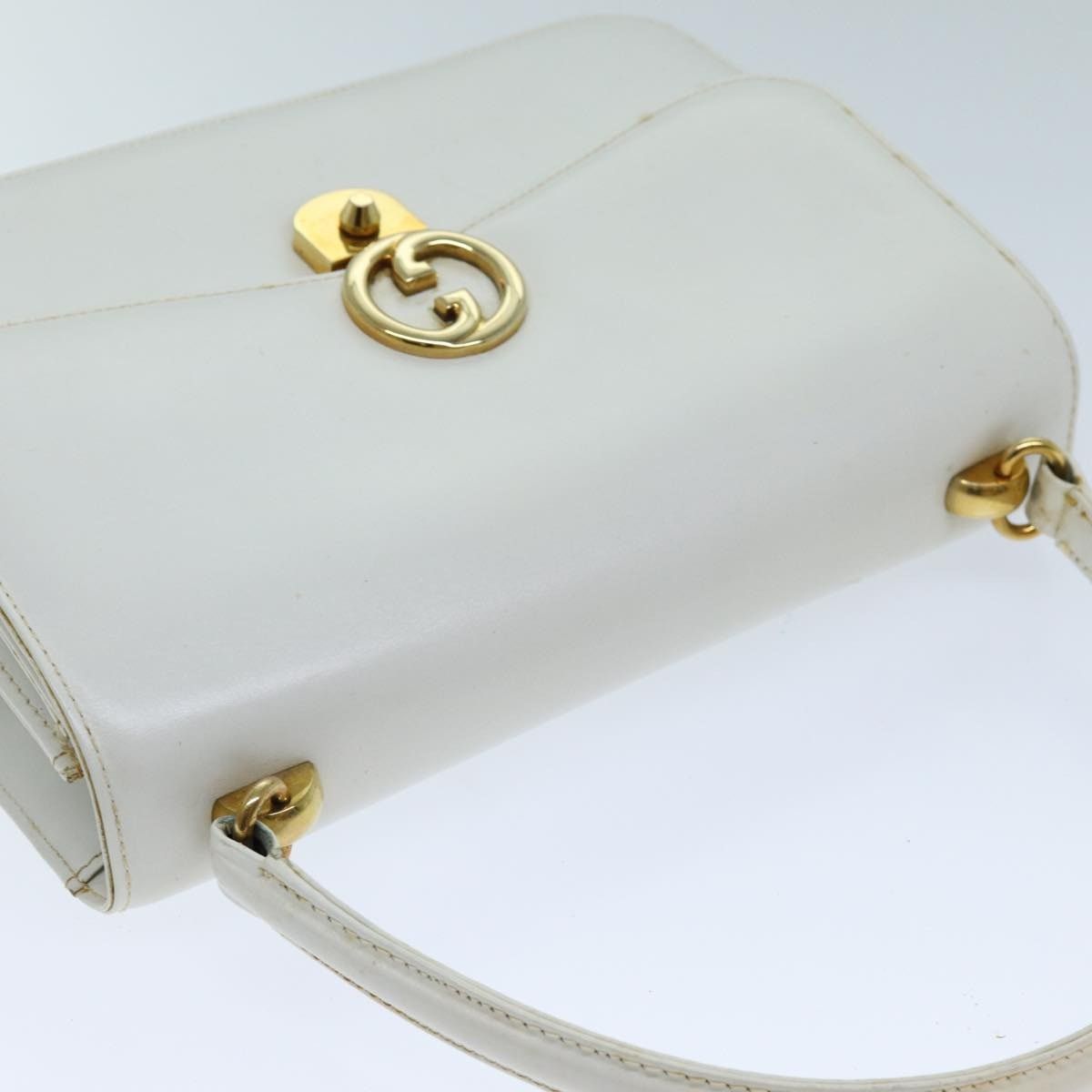 Gucci GUCCI Hand Bag Leather White Size ONE SIZE - 6 Thumbnail