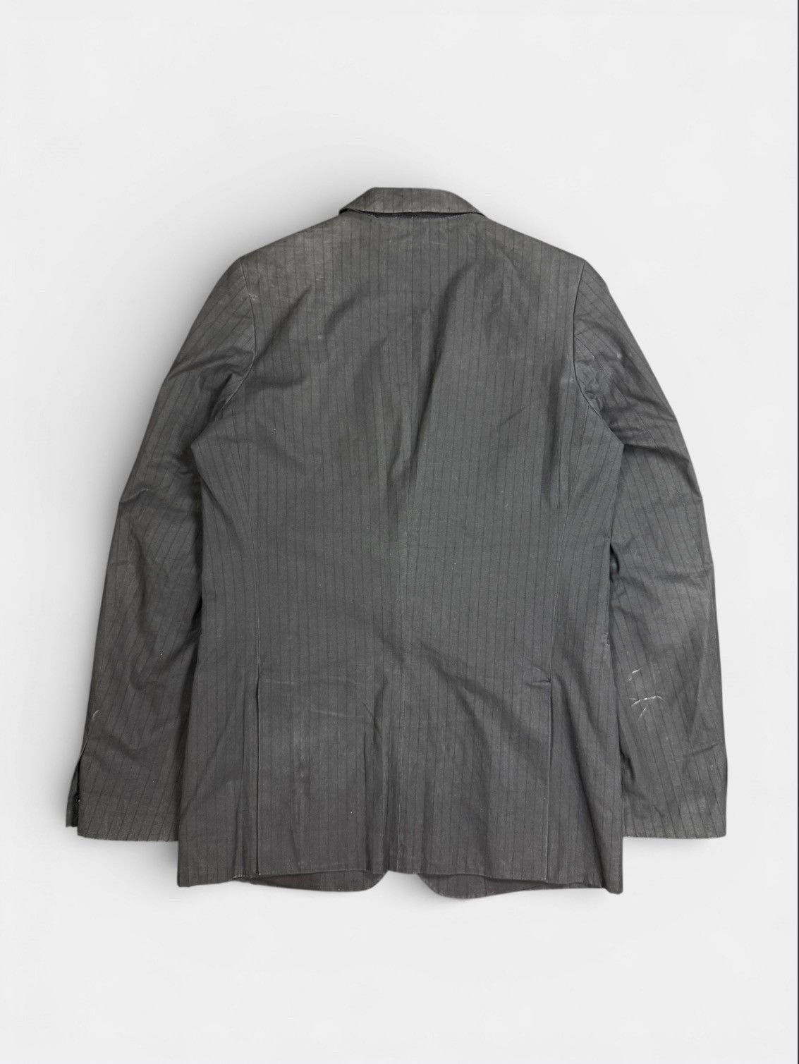 Raf Simons Raf Simons - SS03 Pinstripe Single Button Blazer Size US M / EU 48-50 / 2 - 5 Thumbnail