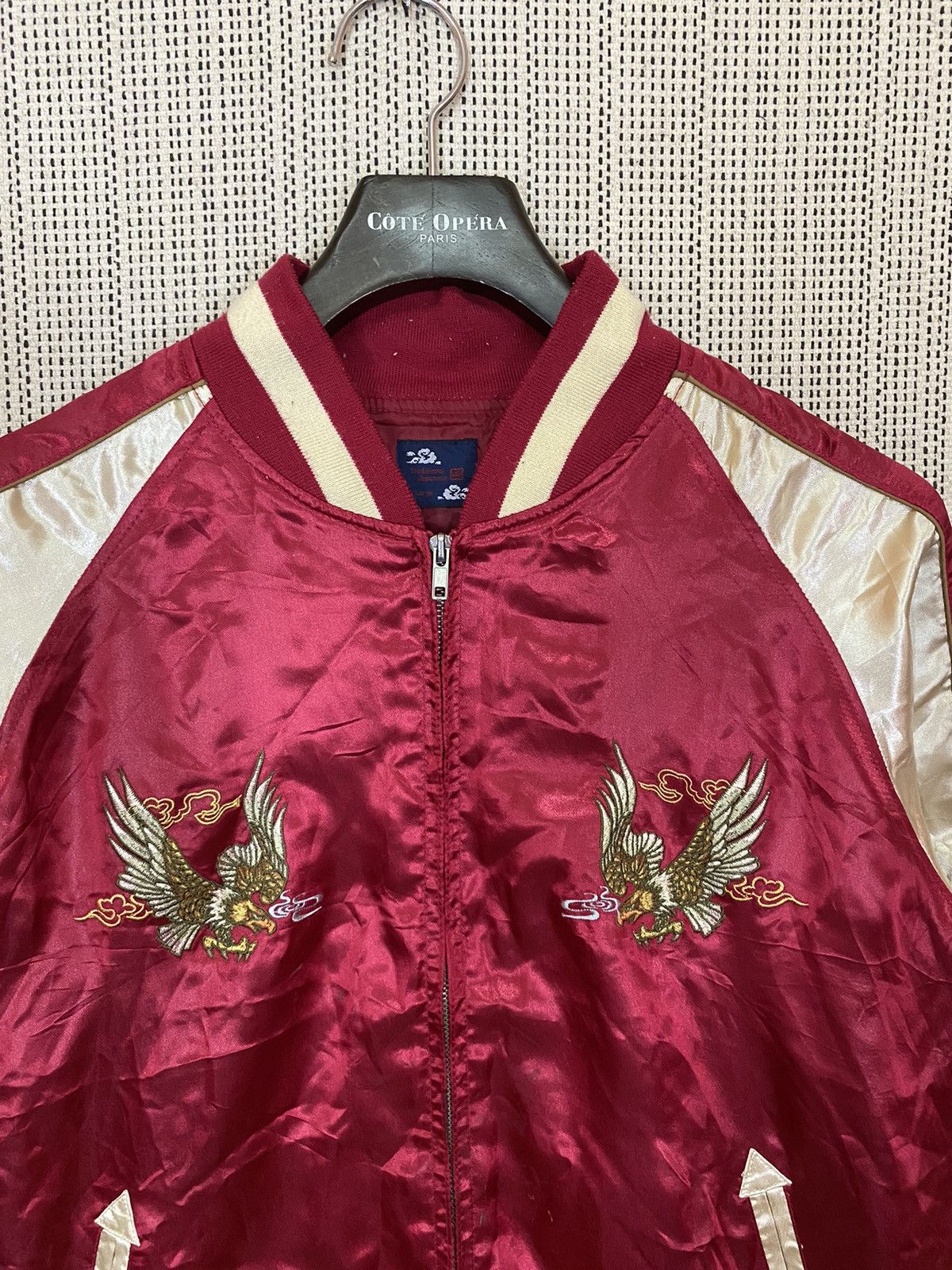 Japanese Brand × Traditional Weatherwear Sukajan bird emboidery jacket satin nice design Size US M / EU 48-50 / 2 - 11 Thumbnail